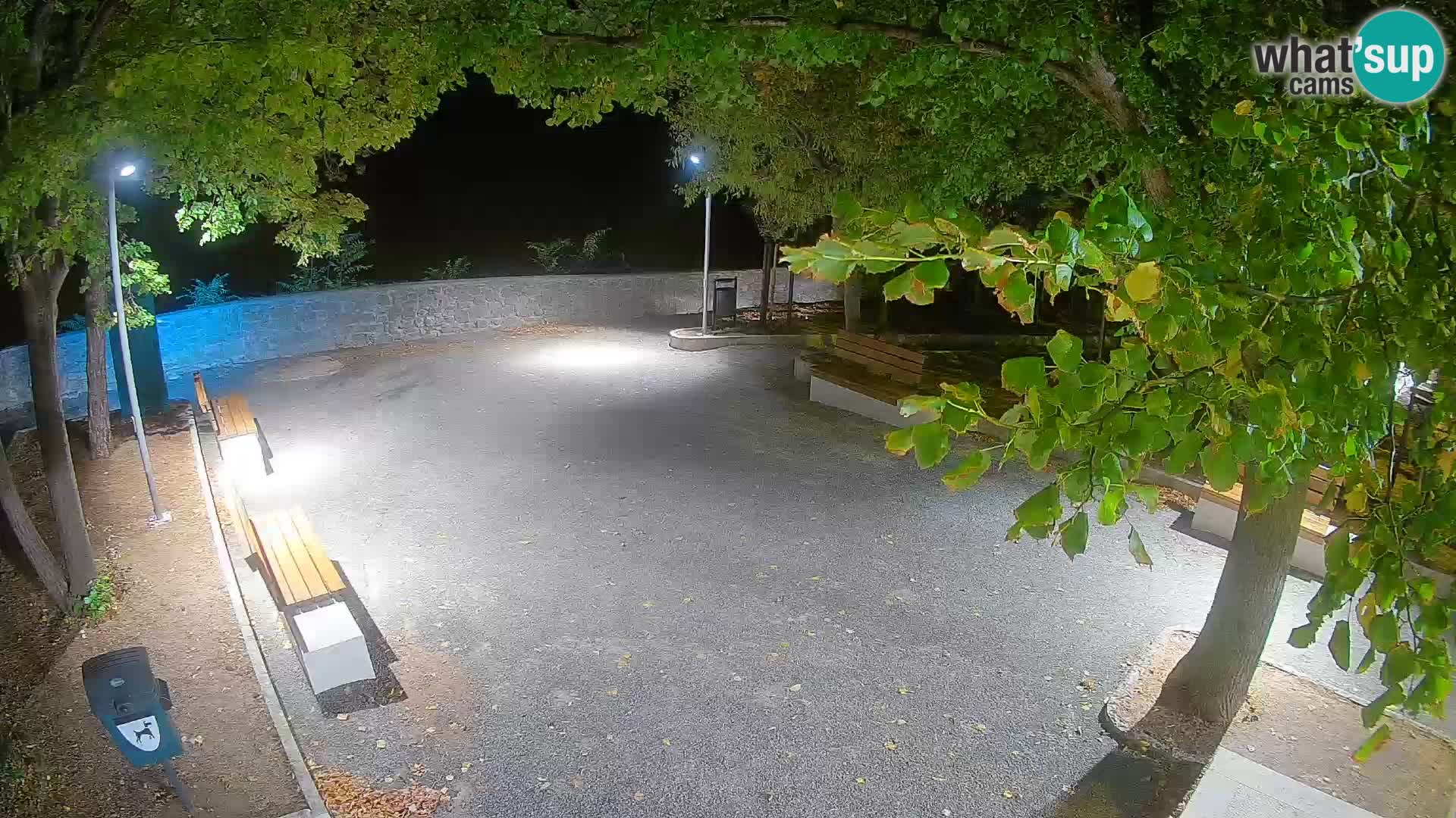 Senj Live Cam – Writers’ Park and the Velebit Channel