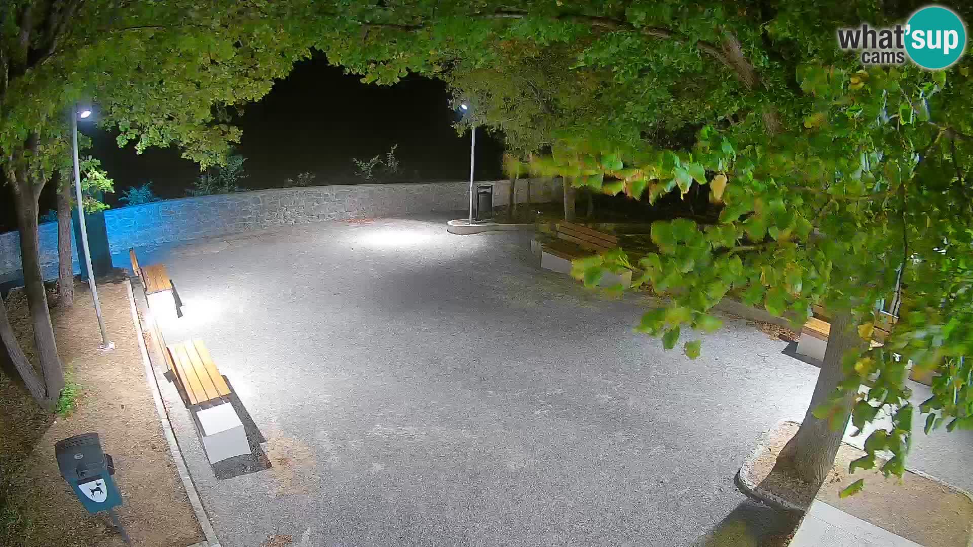 Senj Live Cam – Writers’ Park and the Velebit Channel