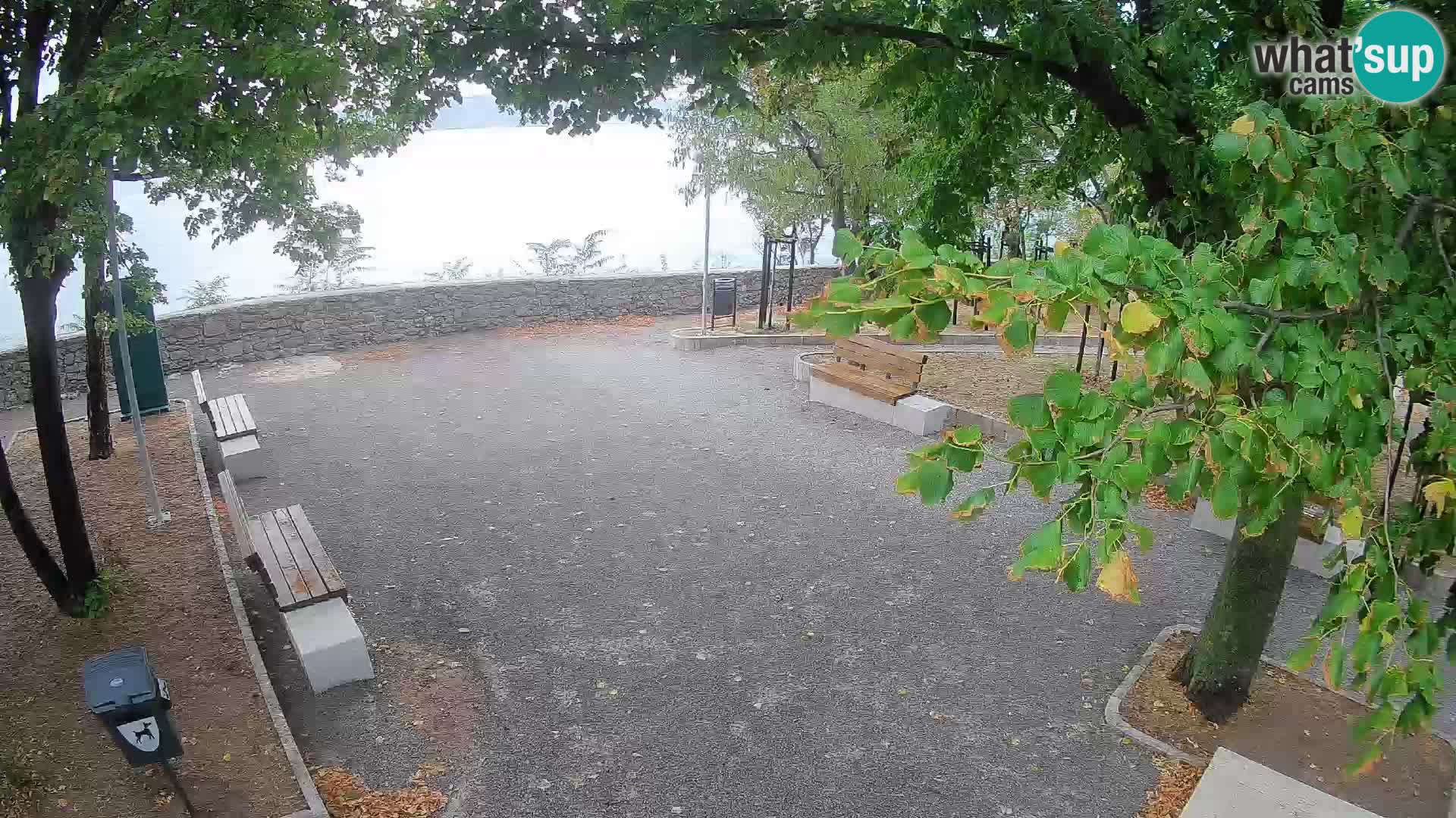 Senj Live Cam – Writers’ Park and the Velebit Channel
