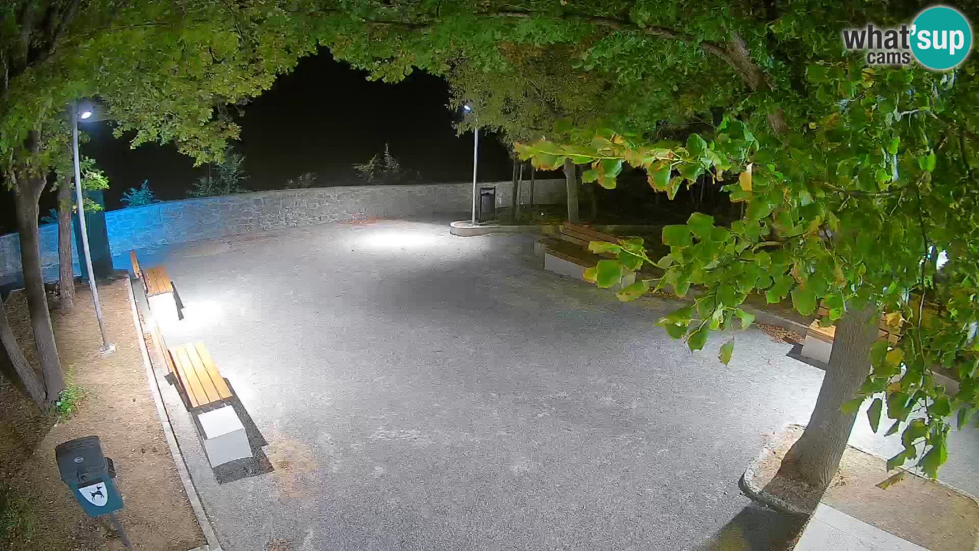 Senj Live Cam – Writers’ Park and the Velebit Channel