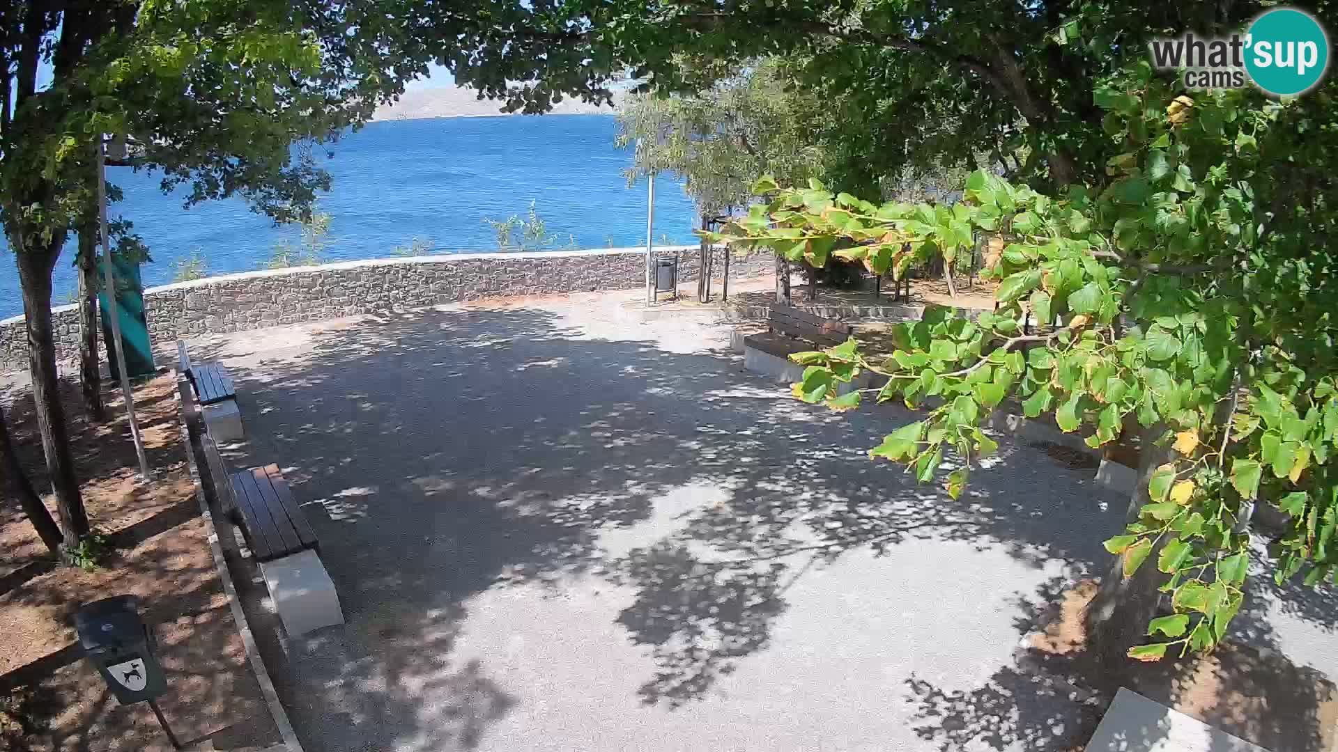 Kamera uživo Senj – Park književnika i Velebitski kanal