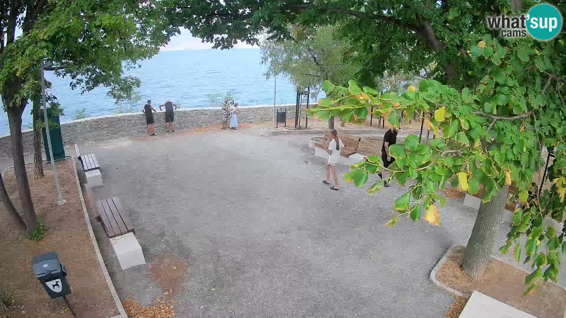 Webcam Senj en direct – Parc des Écrivains et canal du Velebit