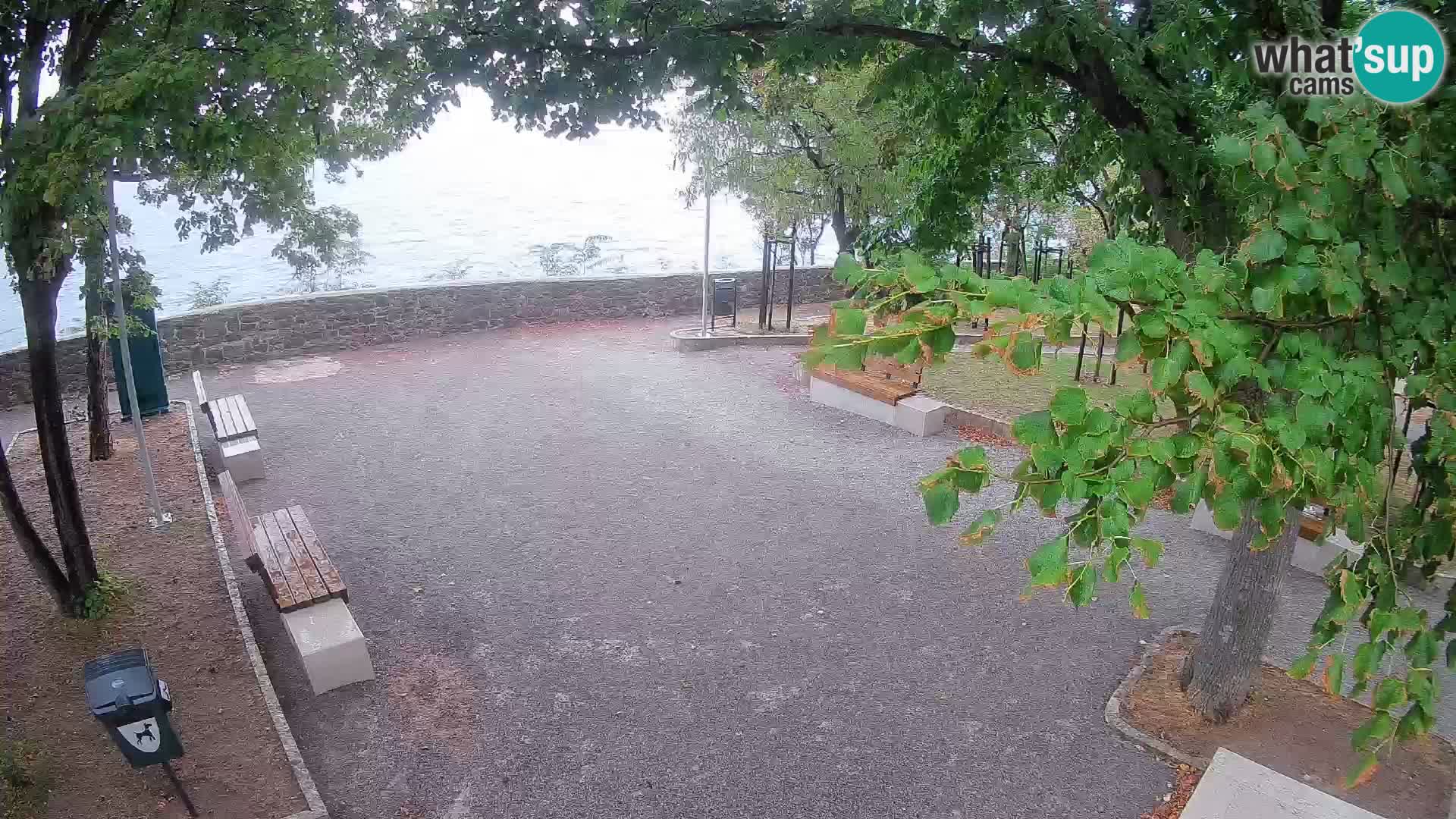 Senj Live Cam – Writers’ Park and the Velebit Channel