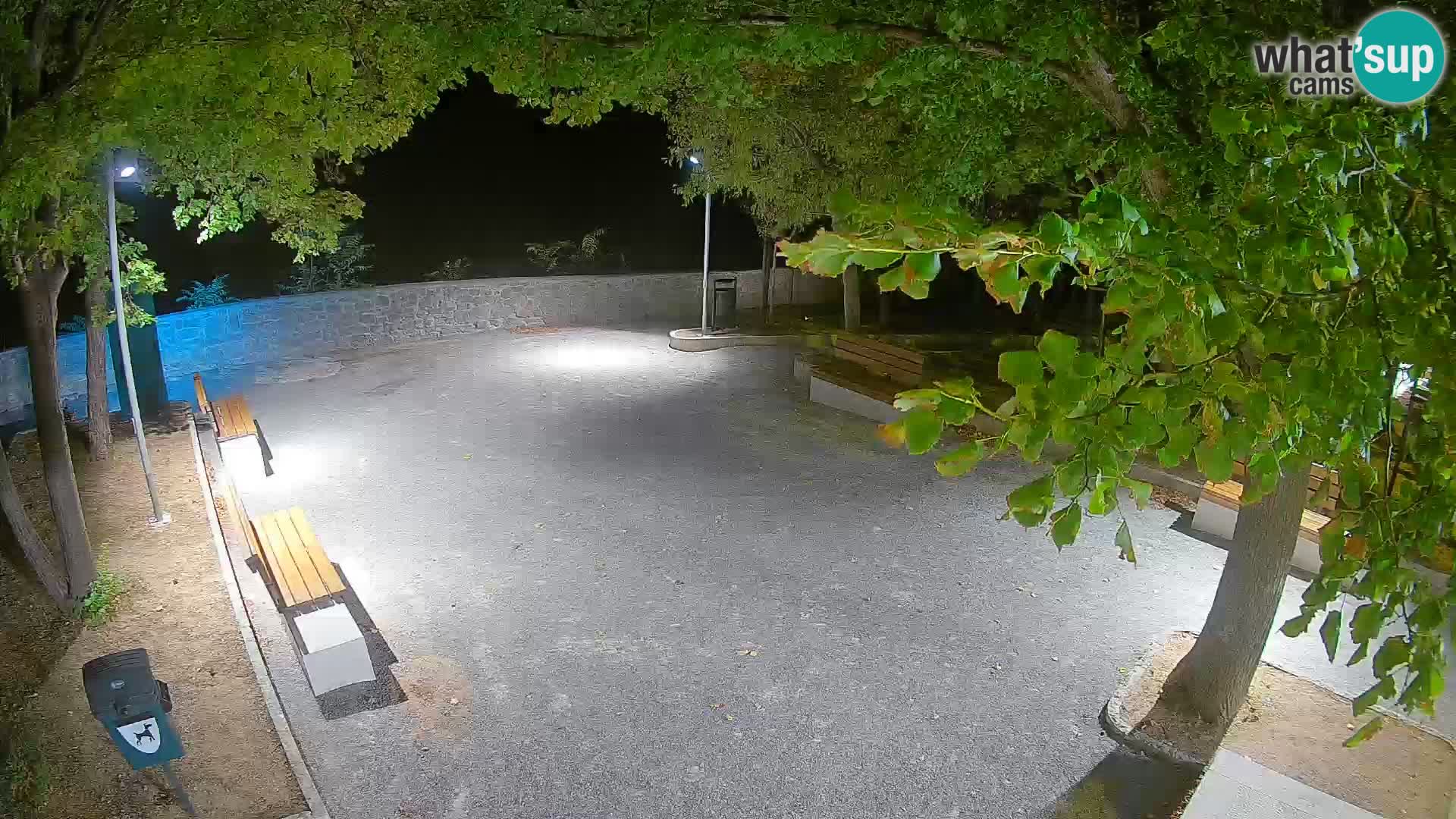 Senj Live Cam – Writers’ Park and the Velebit Channel