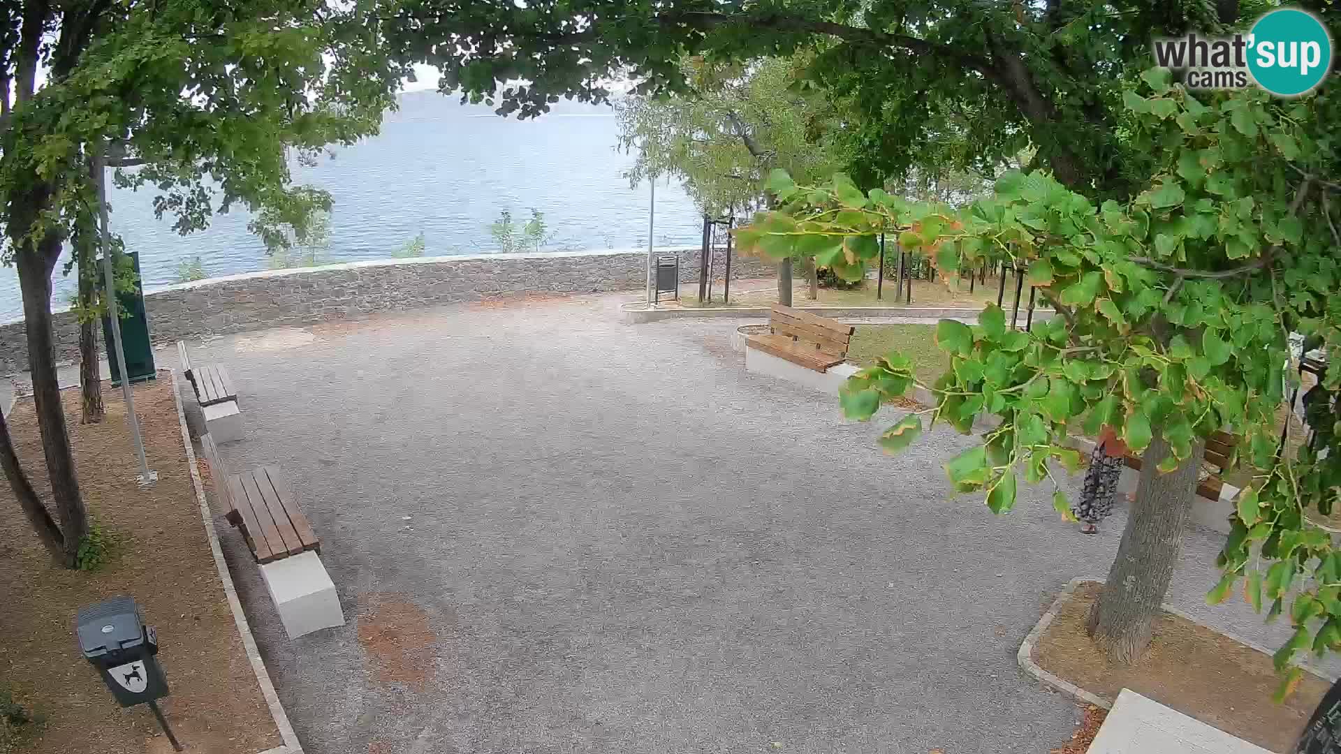 Senj Live Webcam – Schriftstellerpark und Velebit-Kanal