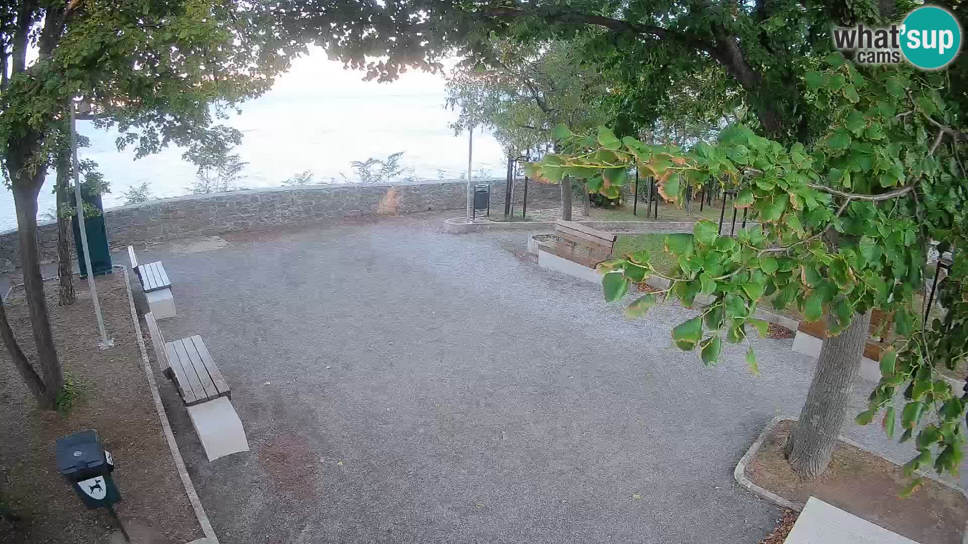 Senj Live Cam – Writers’ Park and the Velebit Channel