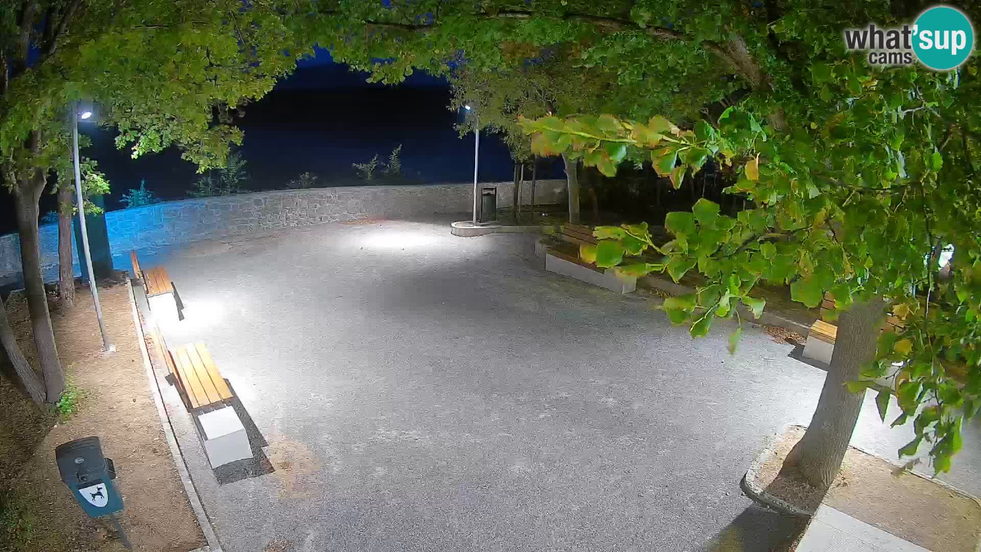 Senj Live Webcam – Schriftstellerpark und Velebit-Kanal