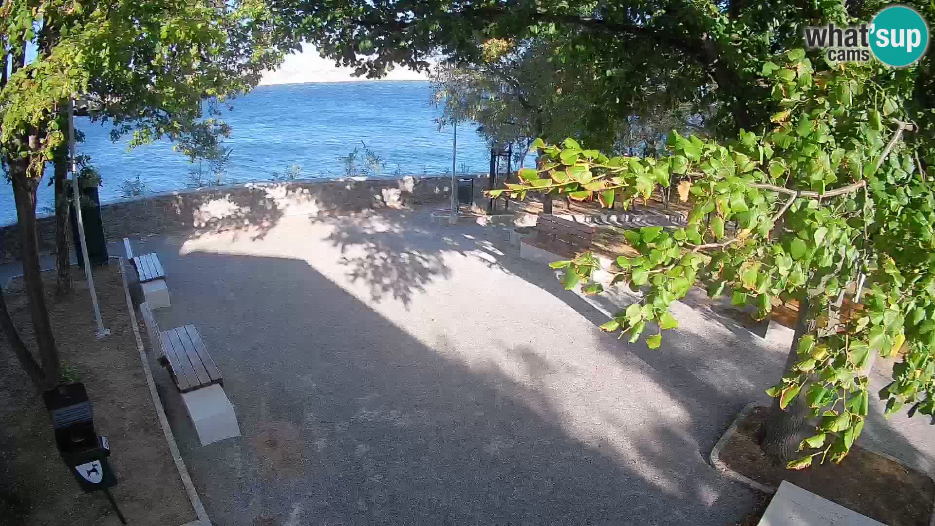 Senj Live Cam – Writers’ Park and the Velebit Channel