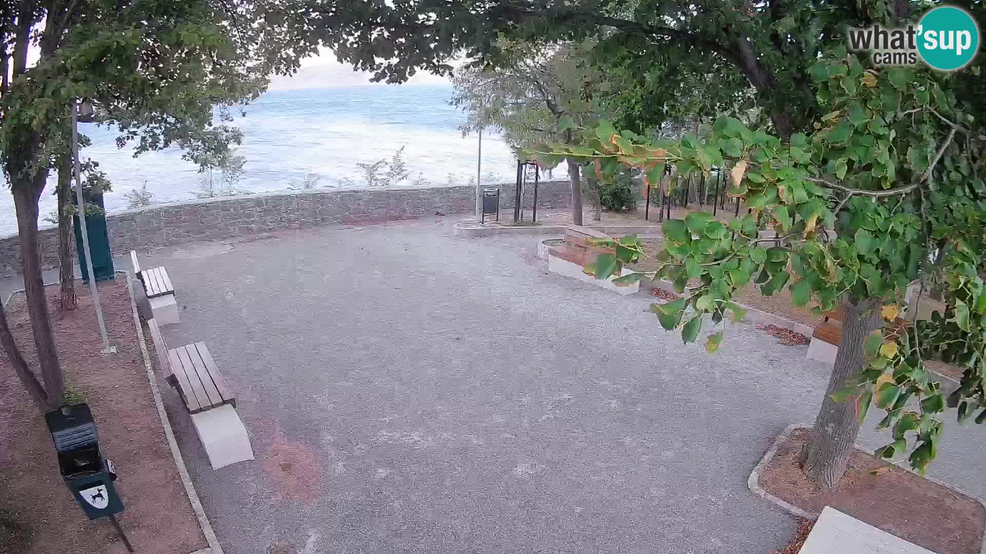 Senj Live Cam – Writers’ Park and the Velebit Channel