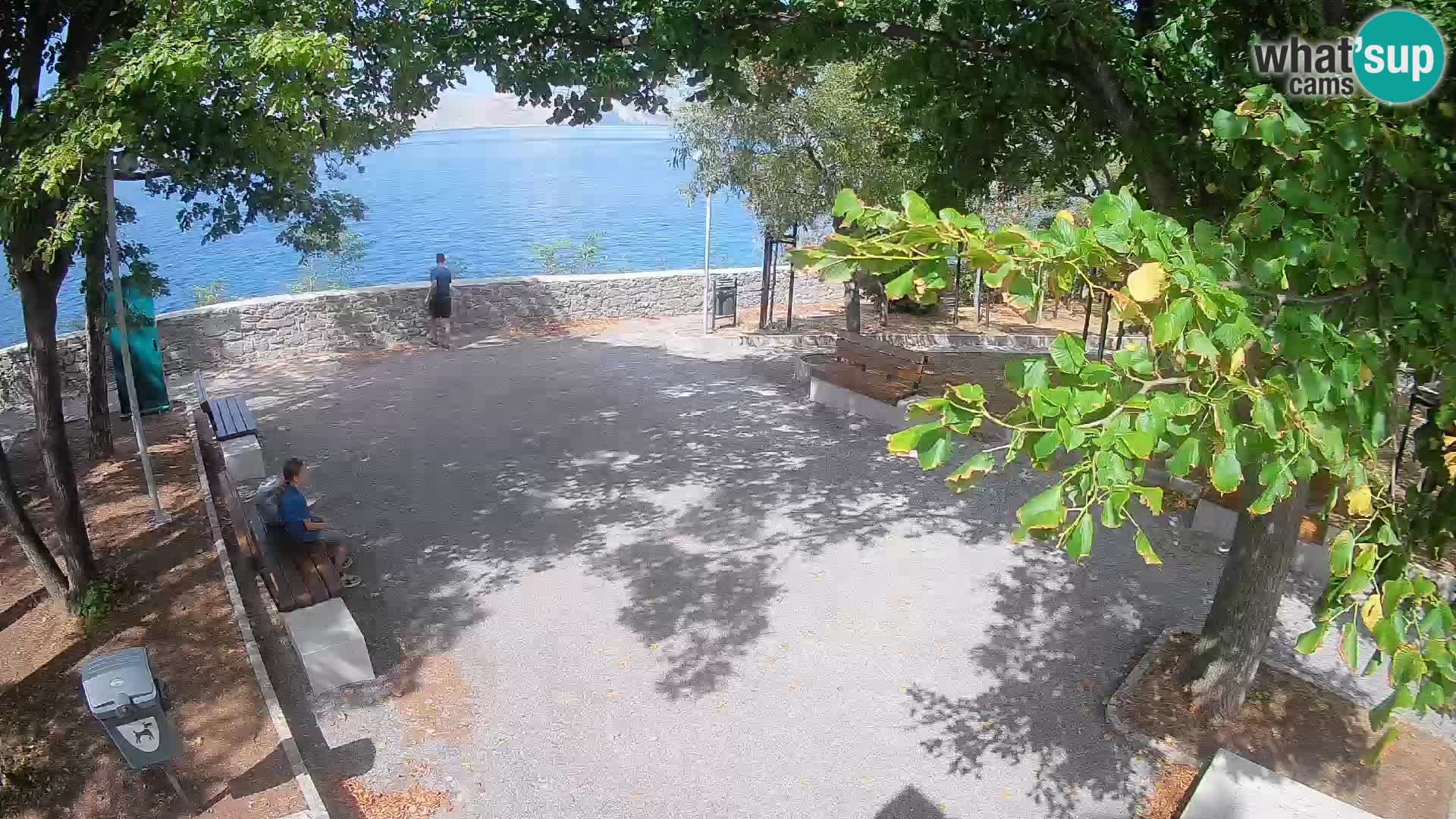 Senj Live Cam – Writers’ Park and the Velebit Channel