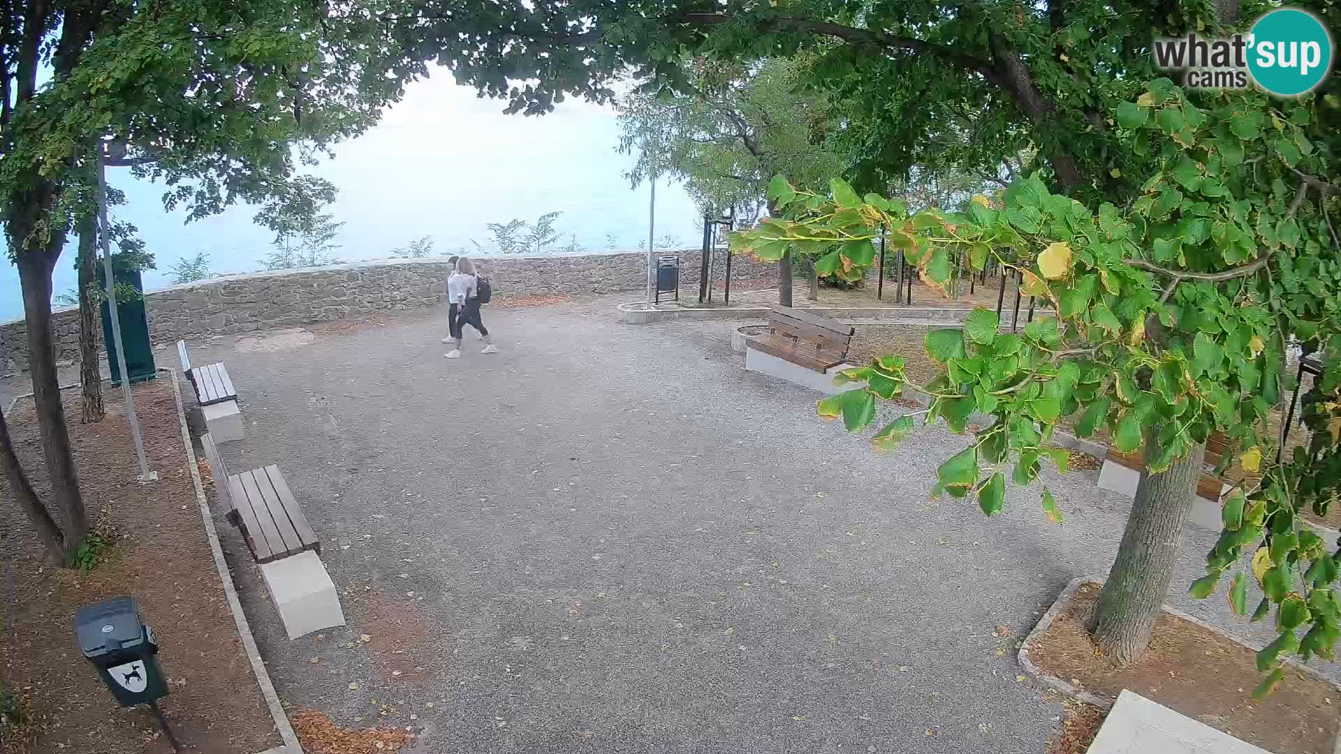 Senj Live Cam – Writers’ Park and the Velebit Channel