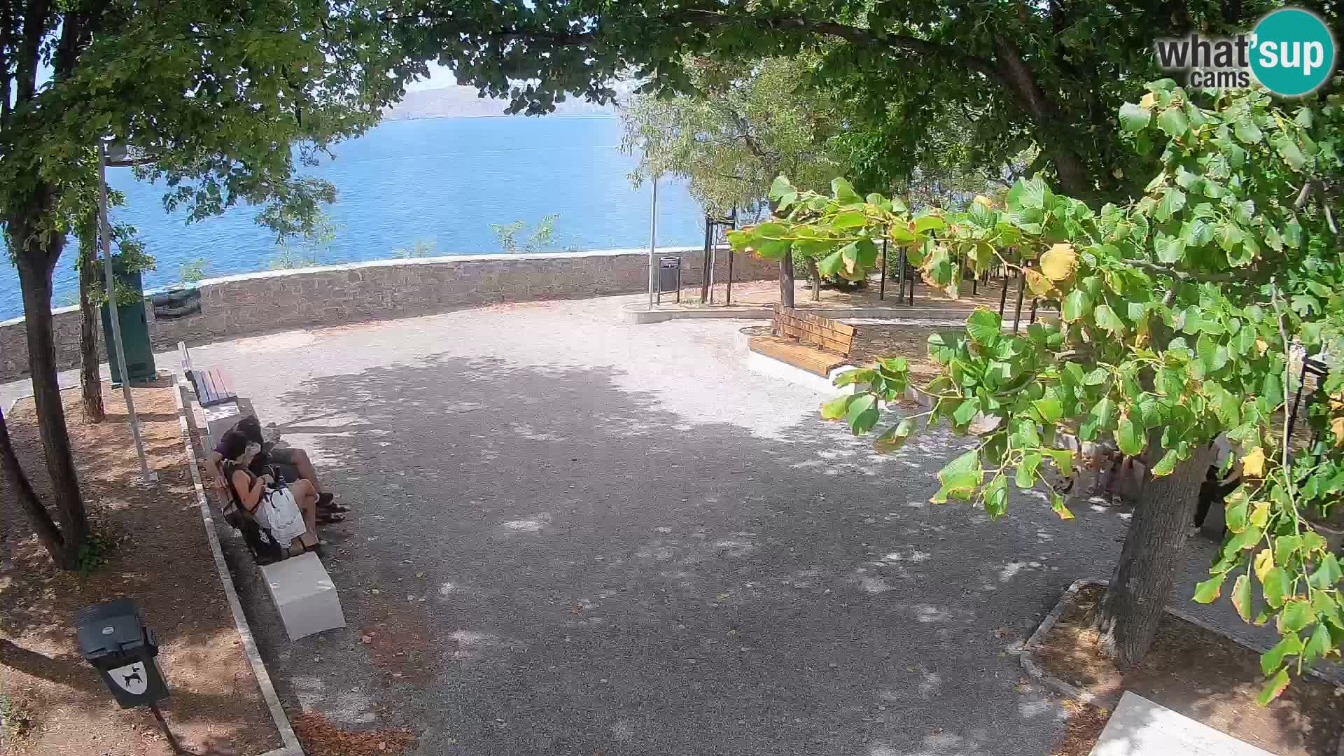 Kamera uživo Senj – Park književnika i Velebitski kanal