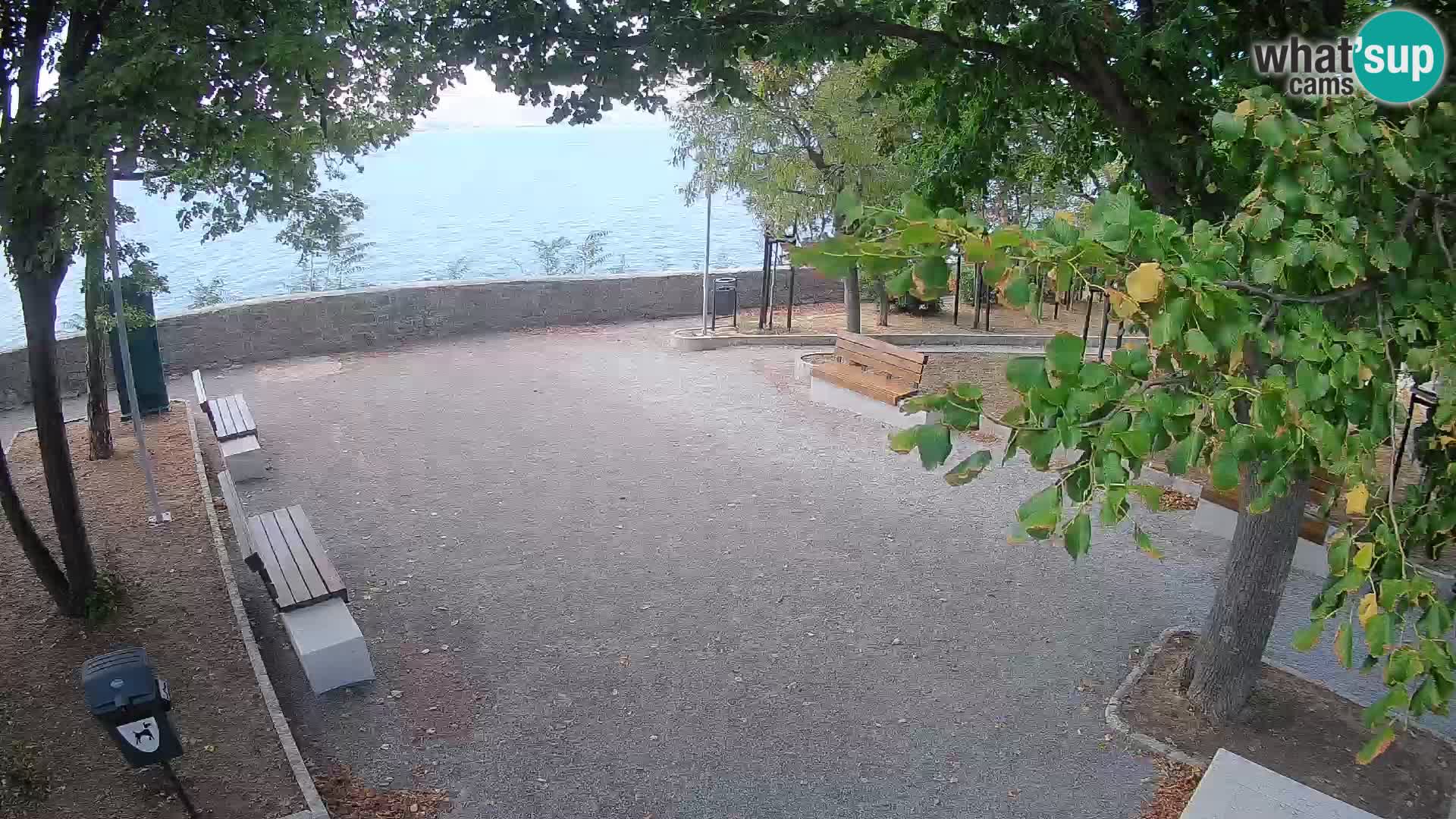 Senj Live Webcam – Schriftstellerpark und Velebit-Kanal