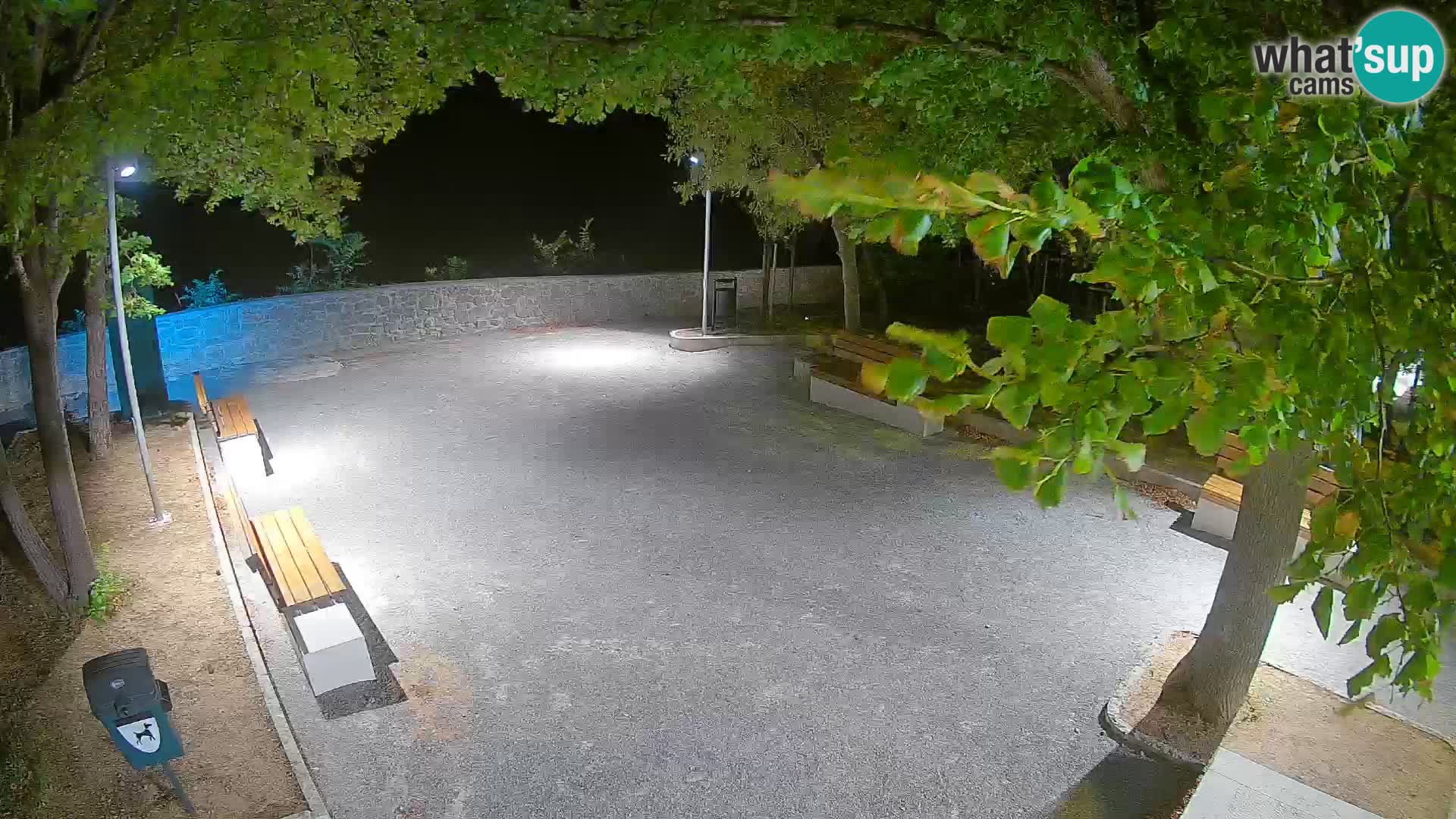 Senj Live Webcam – Schriftstellerpark und Velebit-Kanal