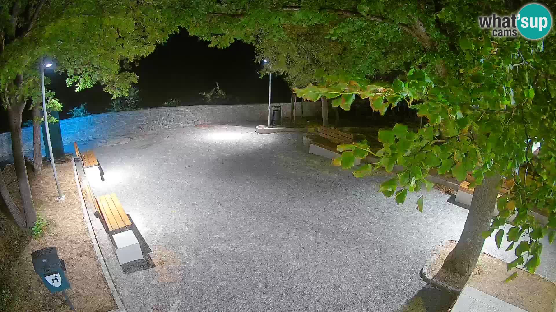 Senj Live Webcam – Schriftstellerpark und Velebit-Kanal