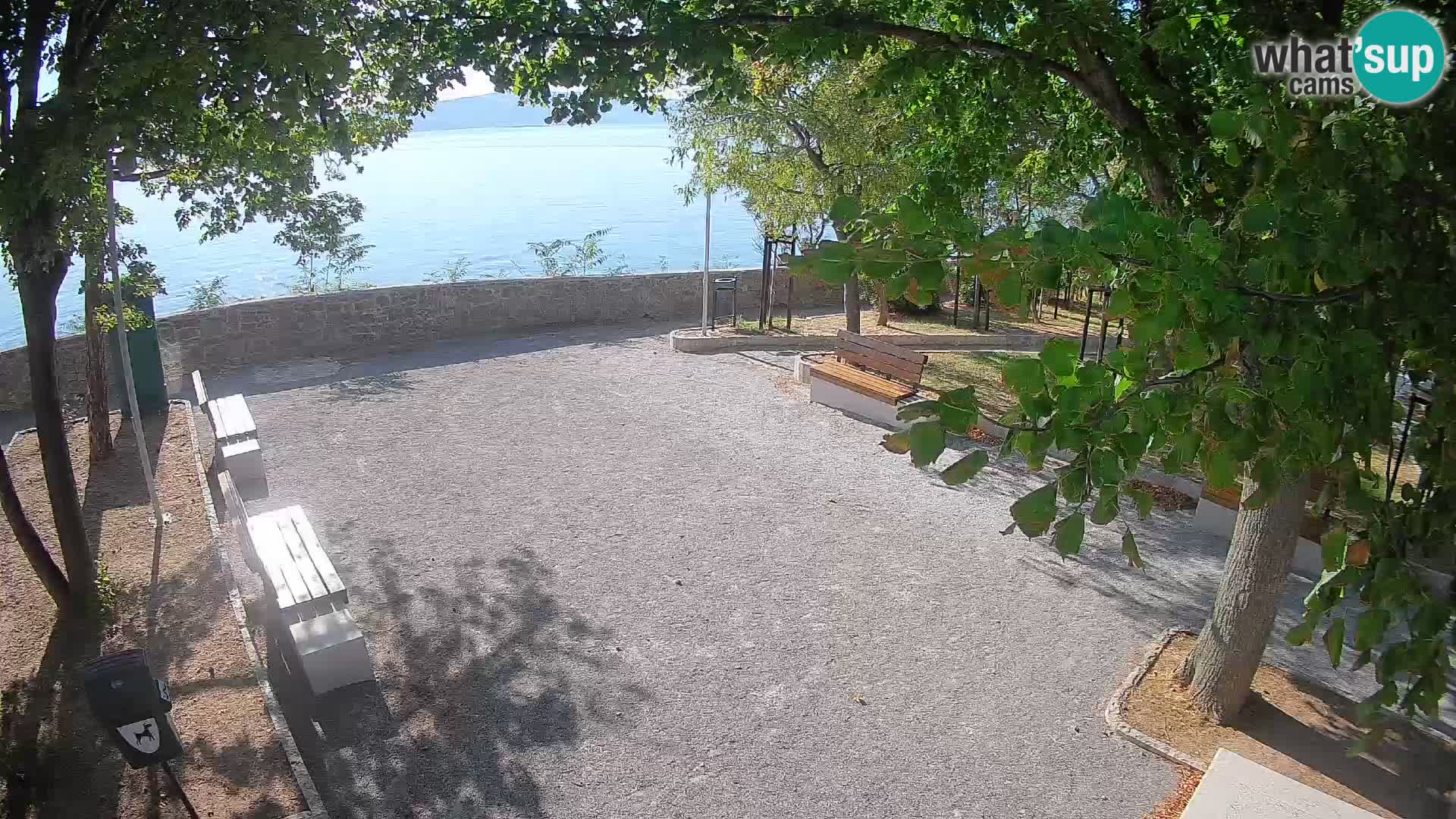 Senj Live Cam – Writers’ Park and the Velebit Channel