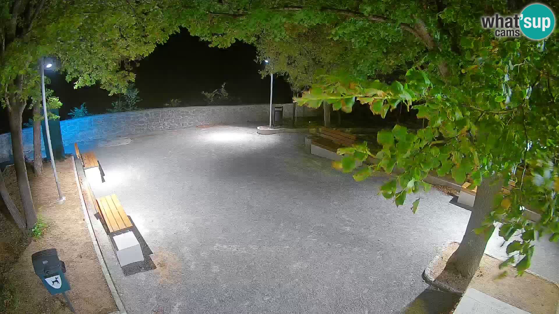 Senj Live Webcam – Schriftstellerpark und Velebit-Kanal