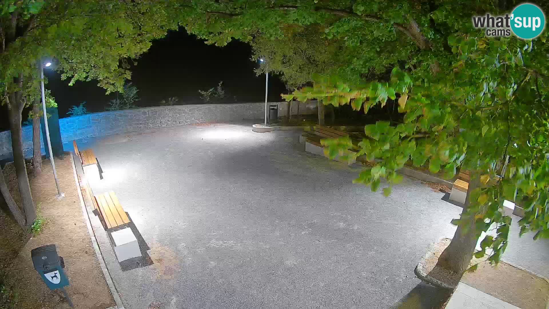Senj Live Webcam – Schriftstellerpark und Velebit-Kanal