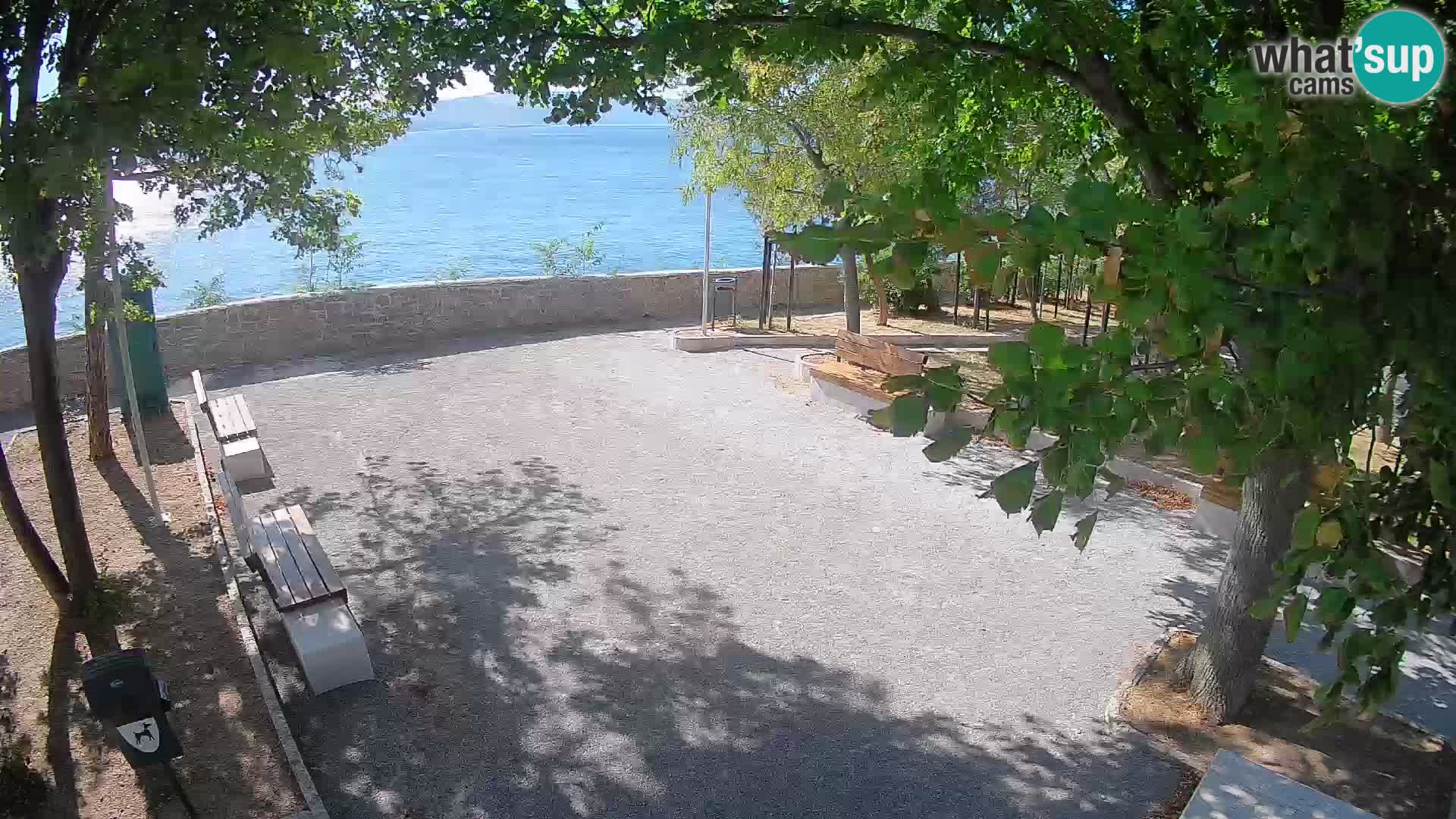 Senj Live Cam – Writers’ Park and the Velebit Channel