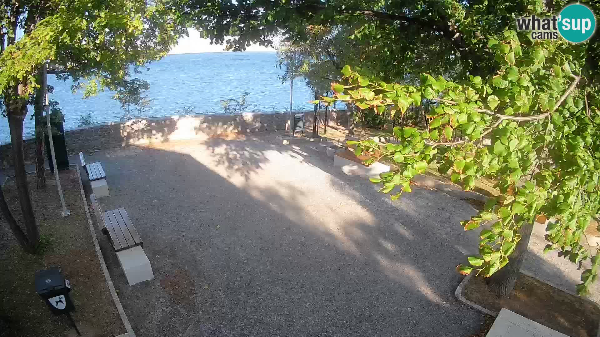 Senj Live Cam – Writers’ Park and the Velebit Channel