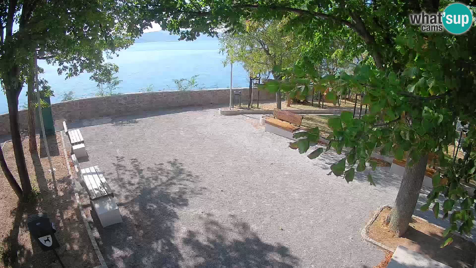 Senj Live Cam – Writers’ Park and the Velebit Channel