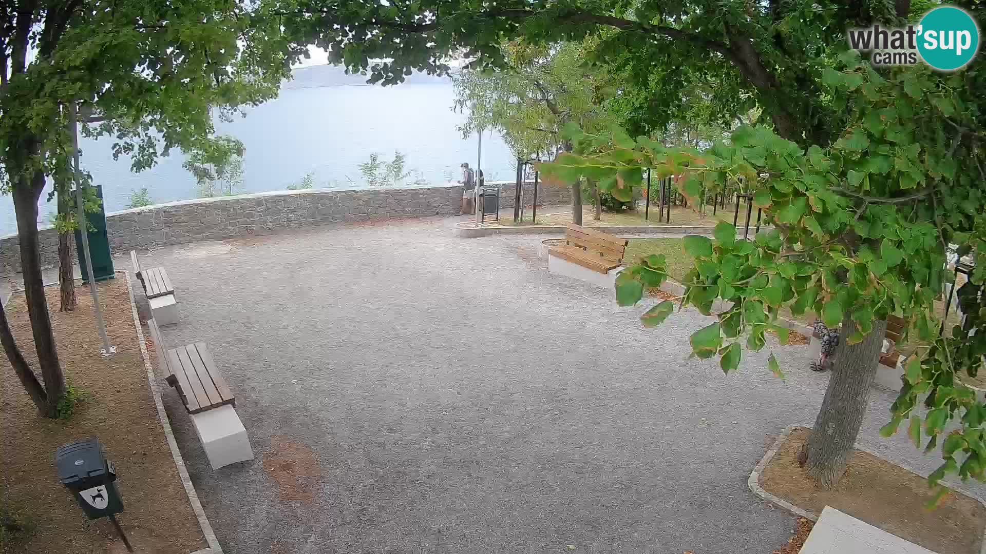 Senj Live Webcam – Schriftstellerpark und Velebit-Kanal