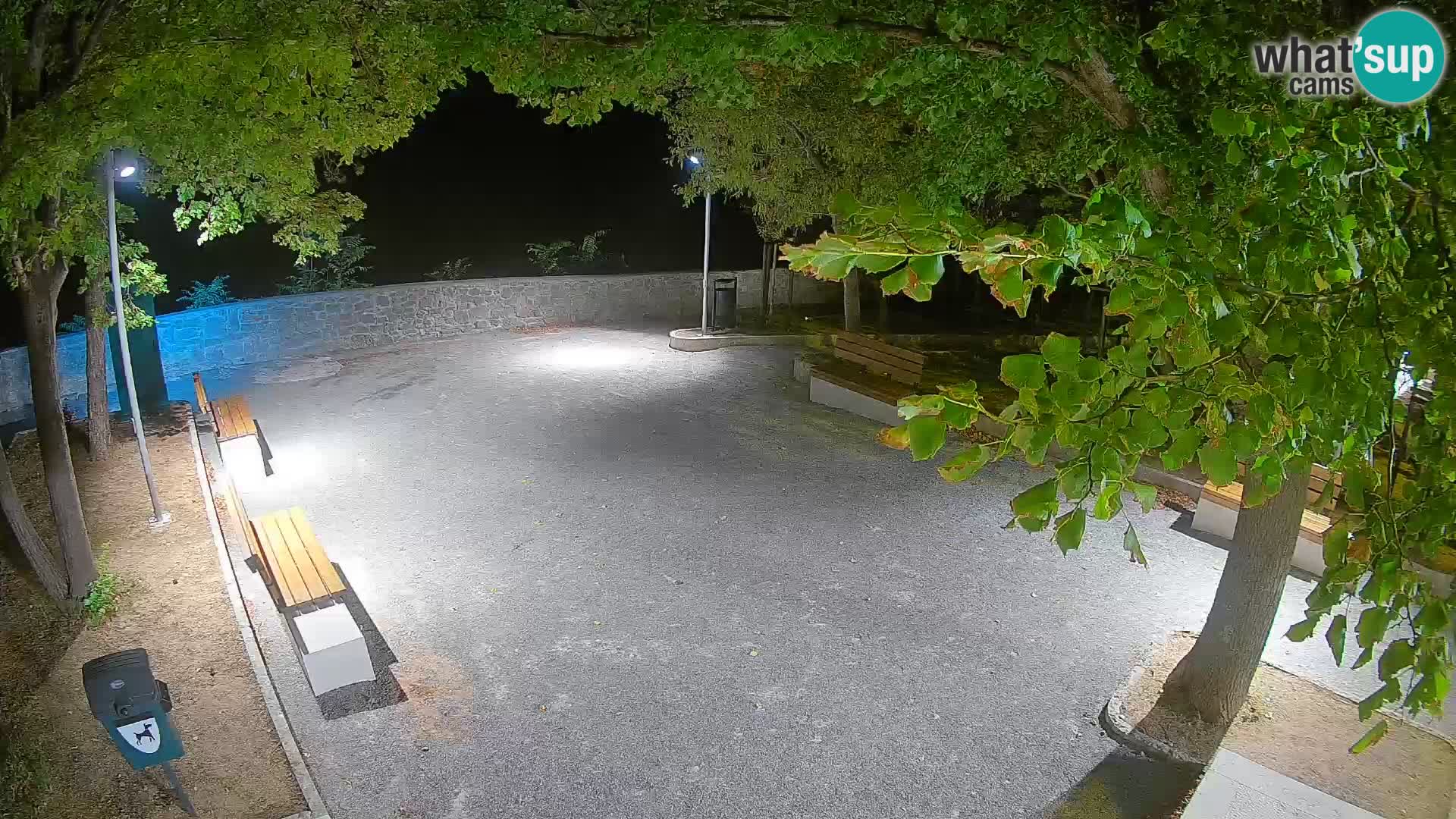 Senj Live Webcam – Schriftstellerpark und Velebit-Kanal