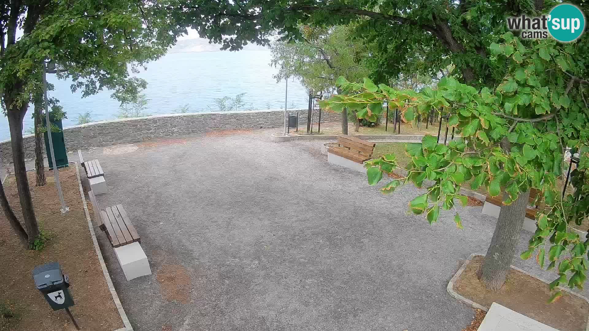 Senj Live Cam – Writers’ Park and the Velebit Channel