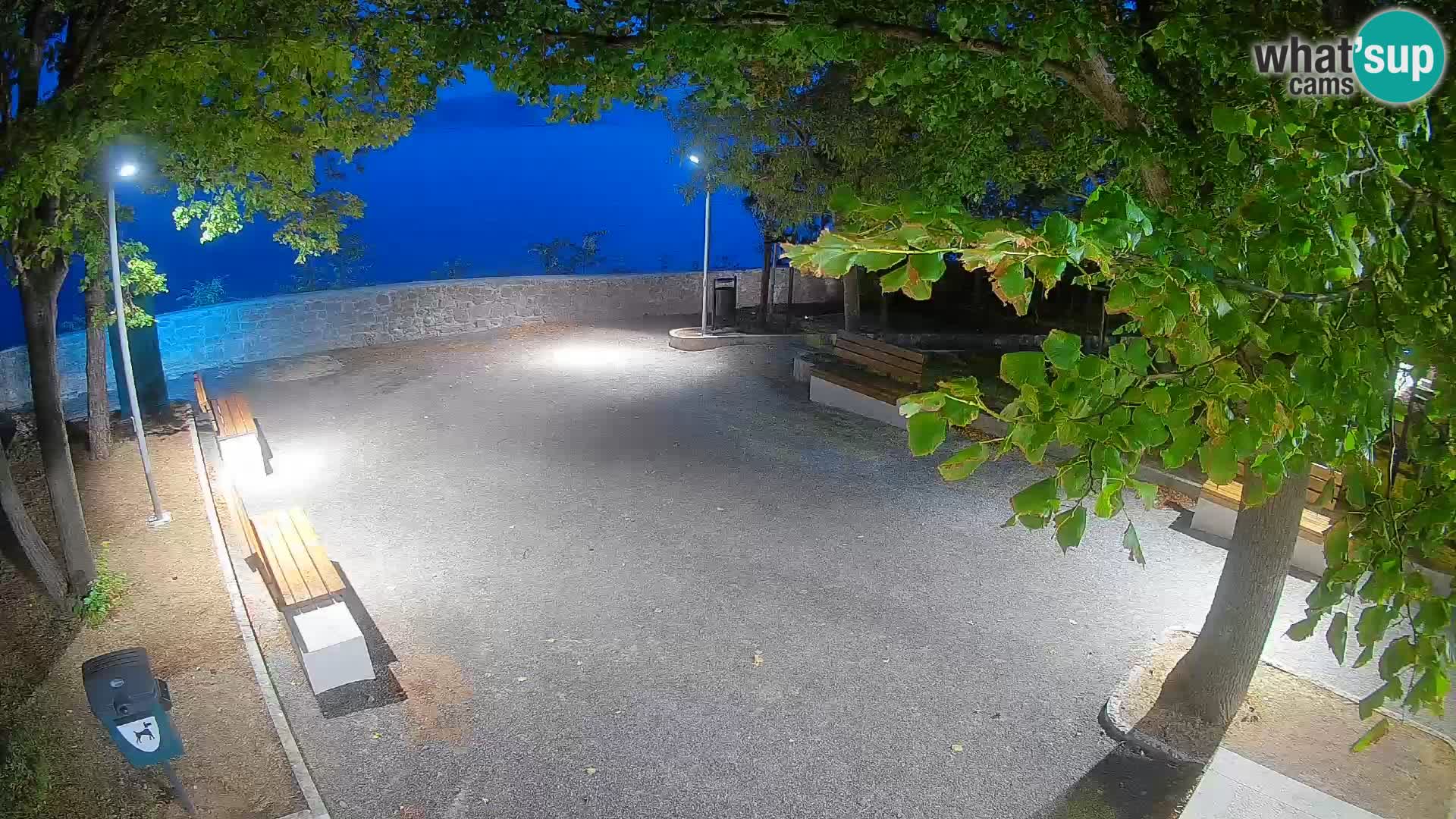 Senj Live Cam – Writers’ Park and the Velebit Channel