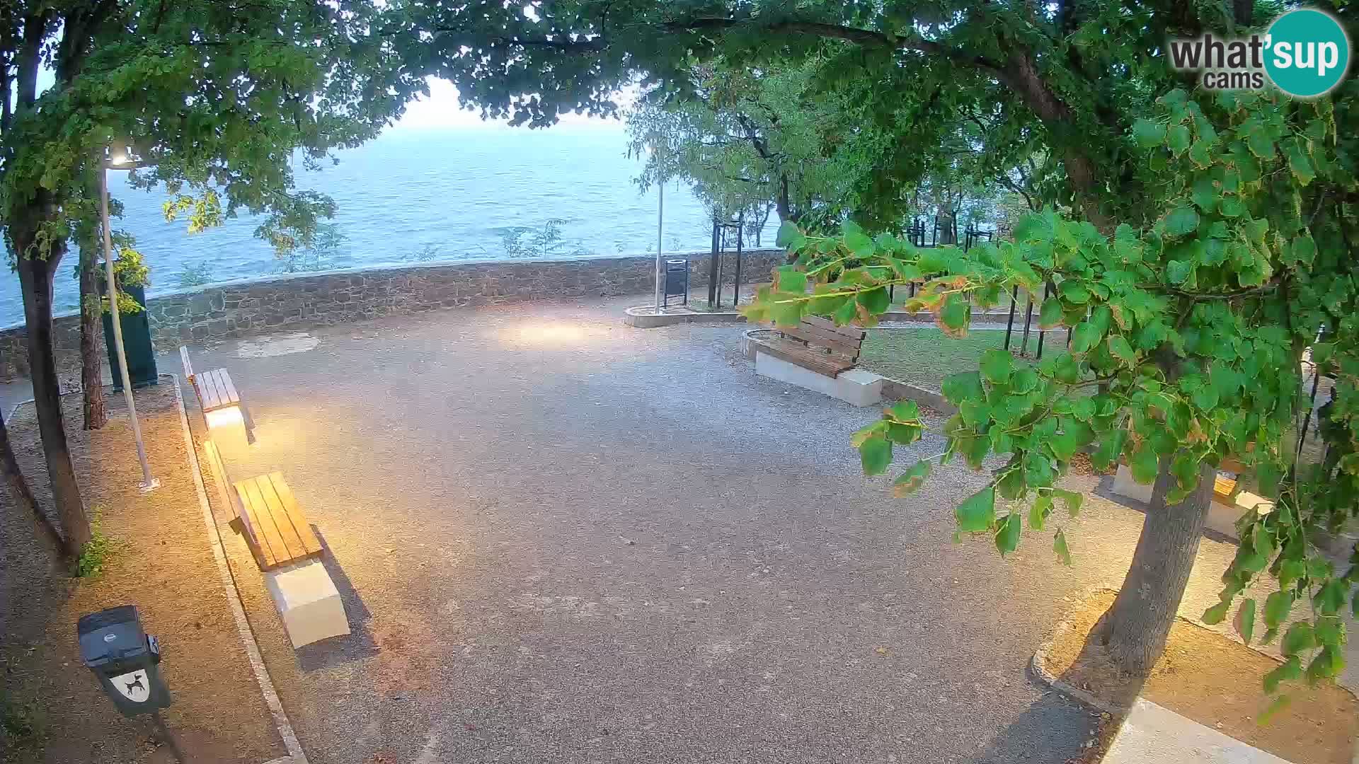 Senj Live Cam – Writers’ Park and the Velebit Channel