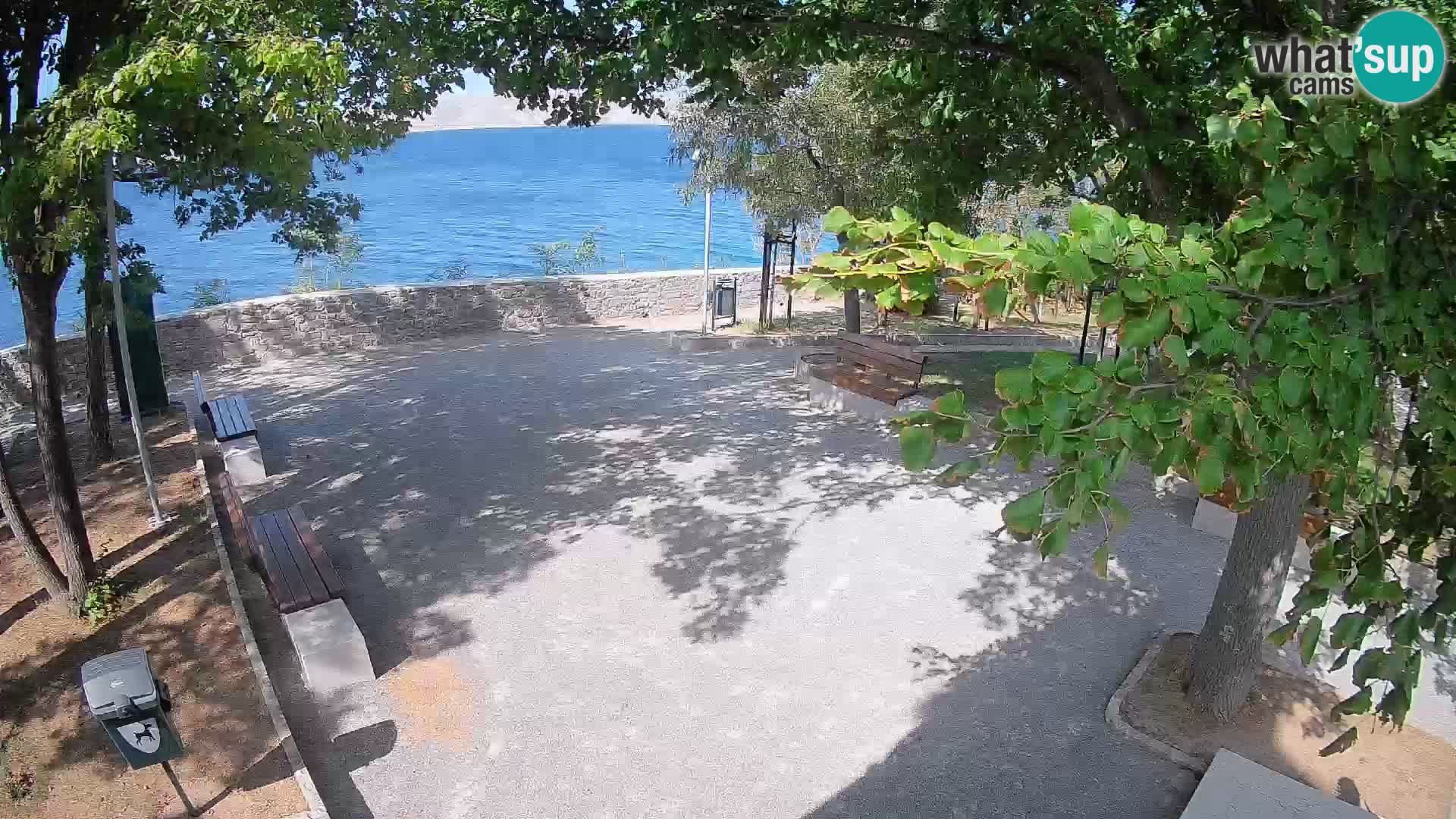 Senj Live Cam – Writers’ Park and the Velebit Channel