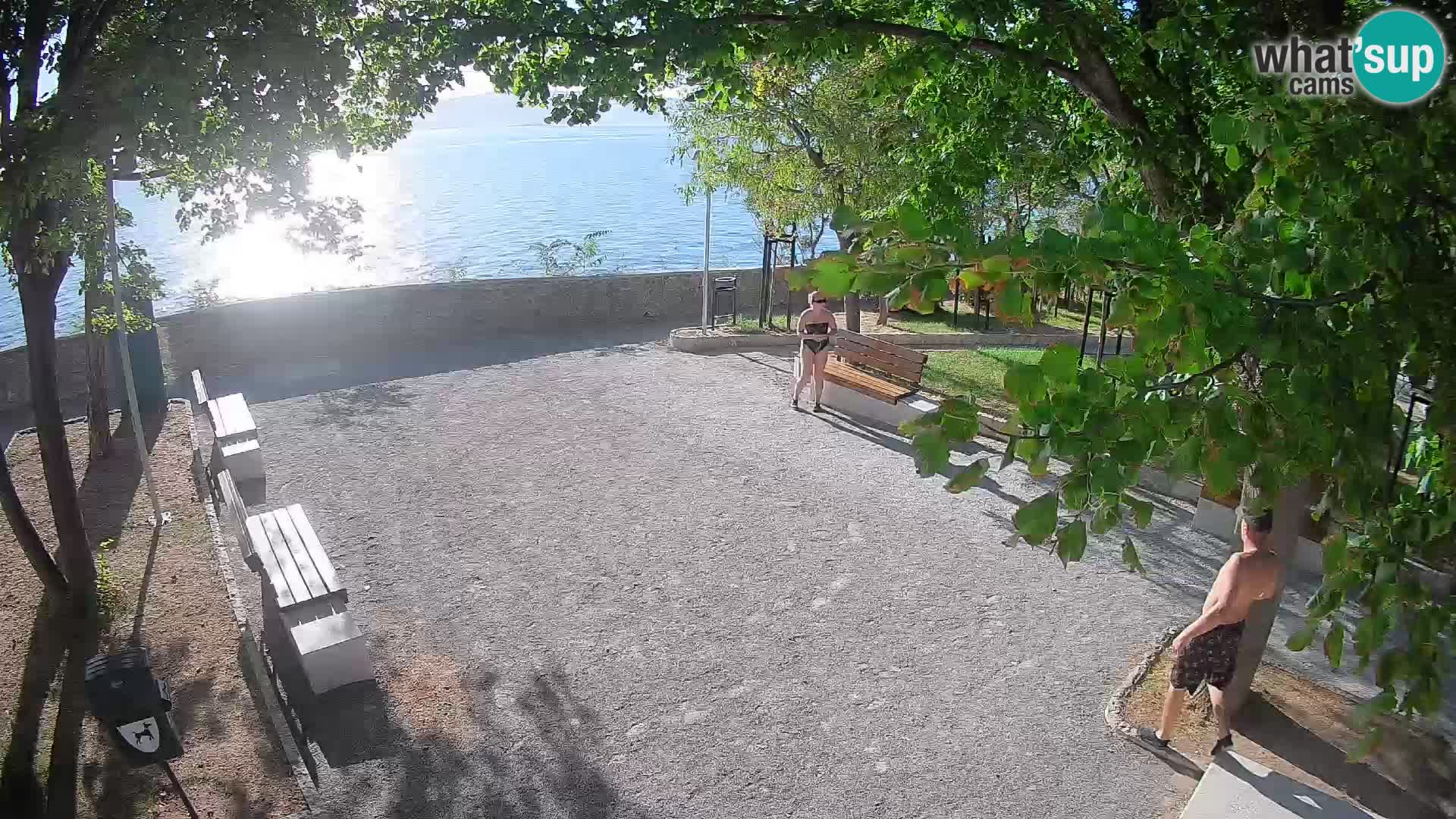 Senj Live Cam – Writers’ Park and the Velebit Channel