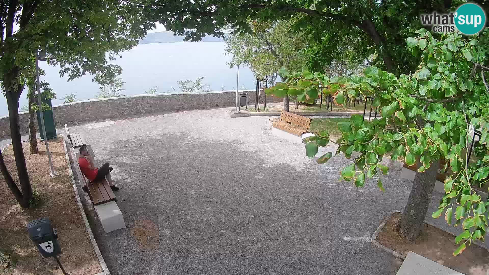 Senj Live Cam – Writers’ Park and the Velebit Channel