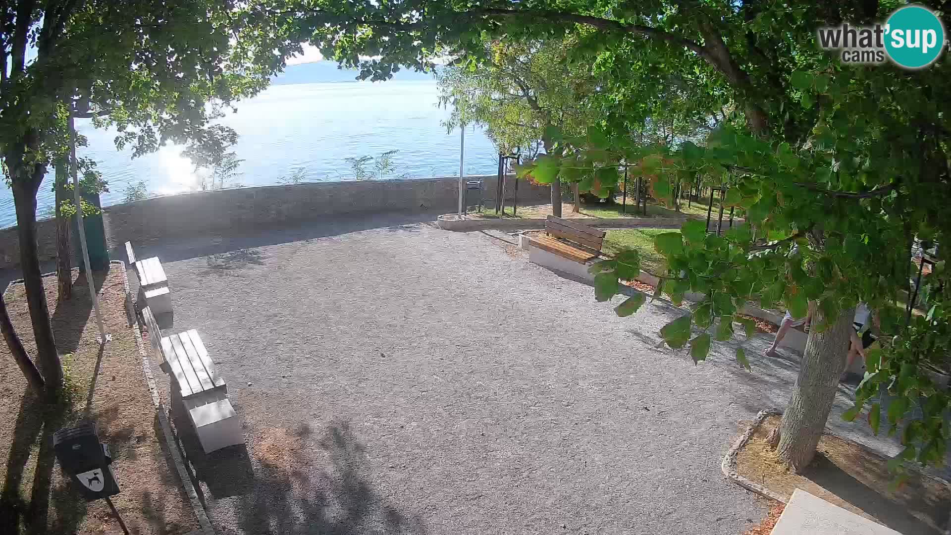 Senj Live Cam – Writers’ Park and the Velebit Channel