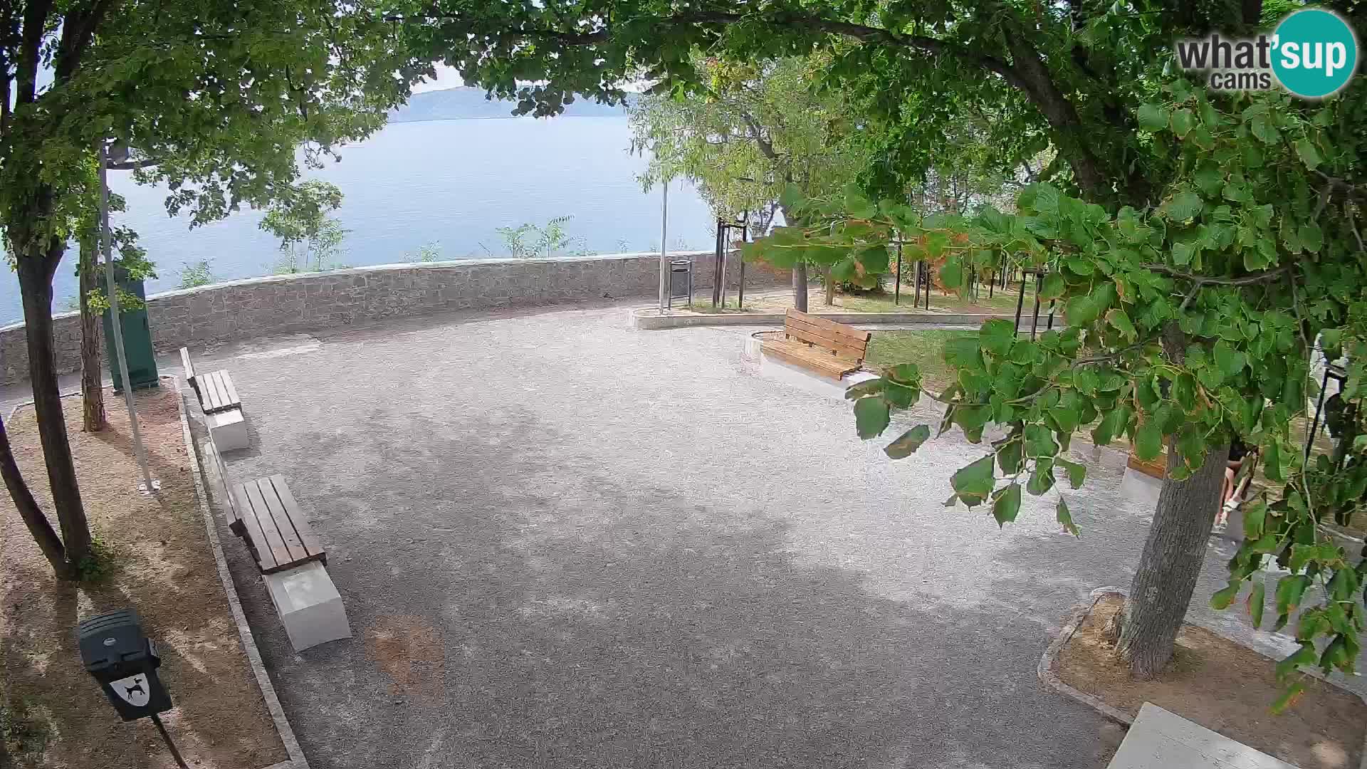 Senj Live Cam – Writers’ Park and the Velebit Channel