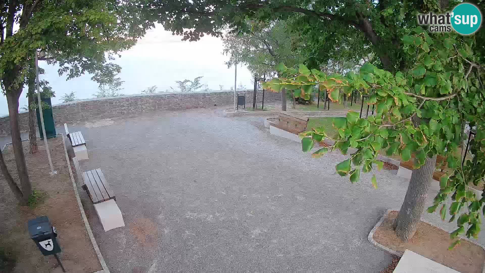 Senj Live Cam – Writers’ Park and the Velebit Channel