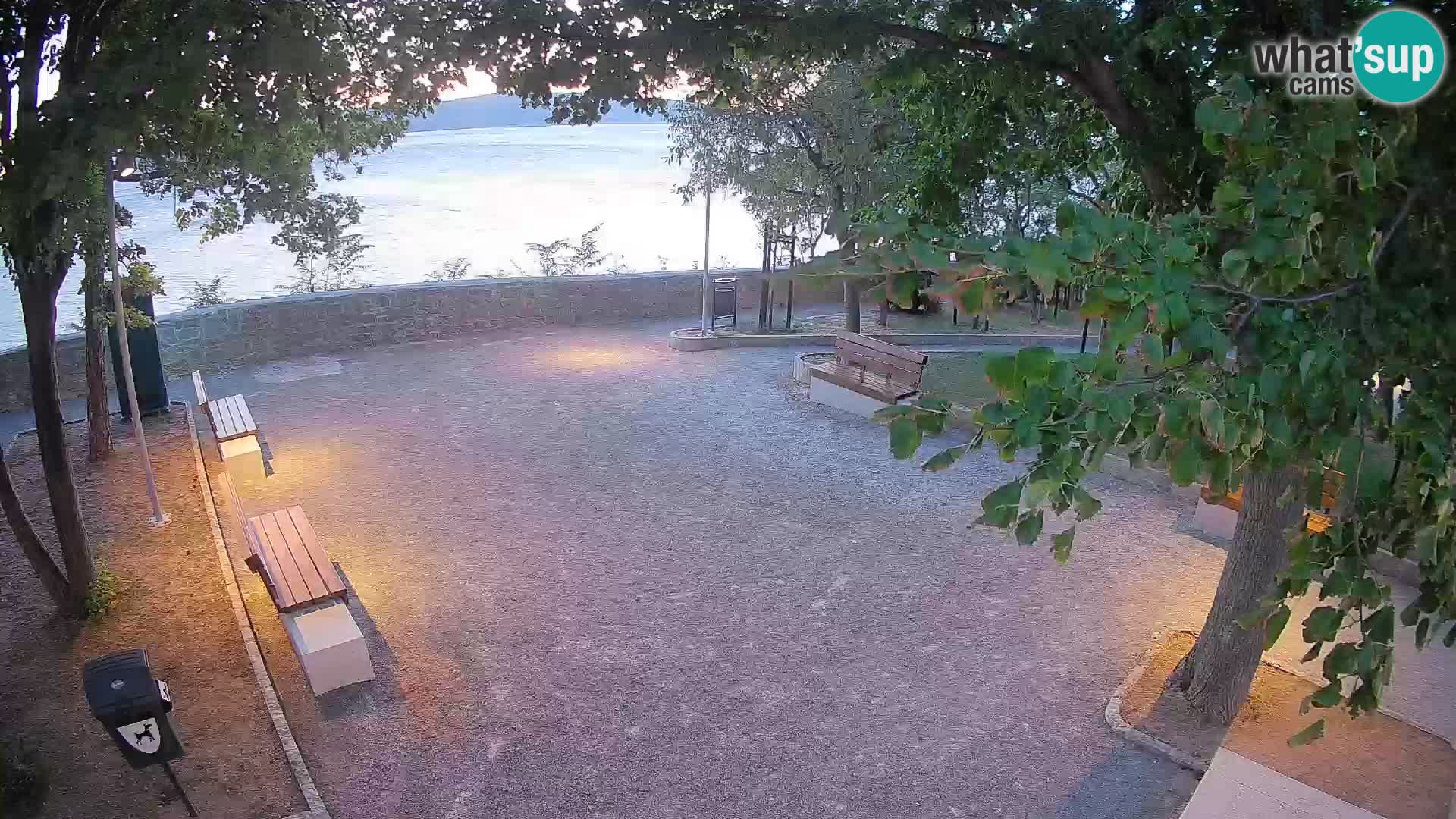 Senj Live Cam – Writers’ Park and the Velebit Channel