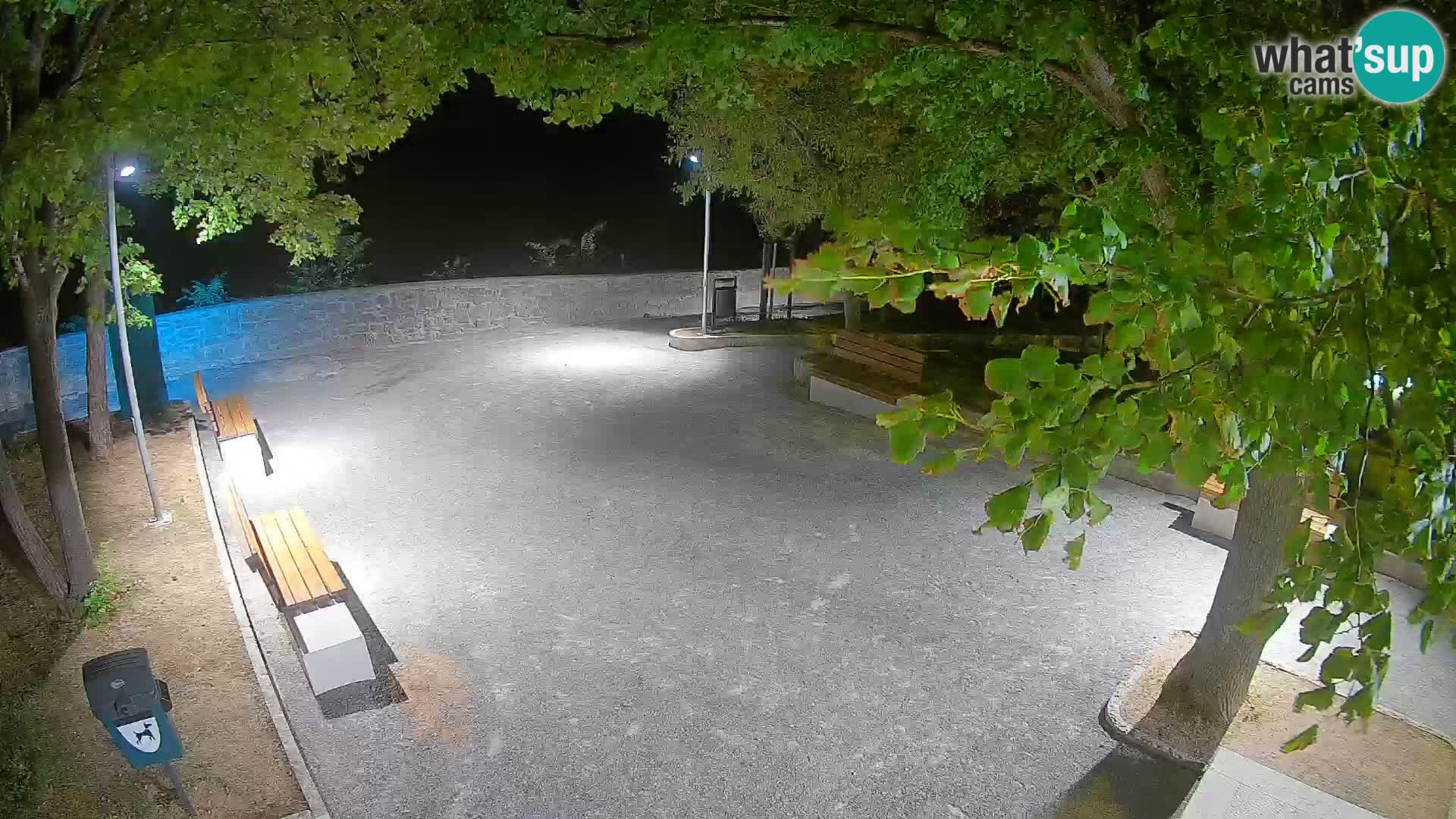 Senj Live Webcam – Schriftstellerpark und Velebit-Kanal