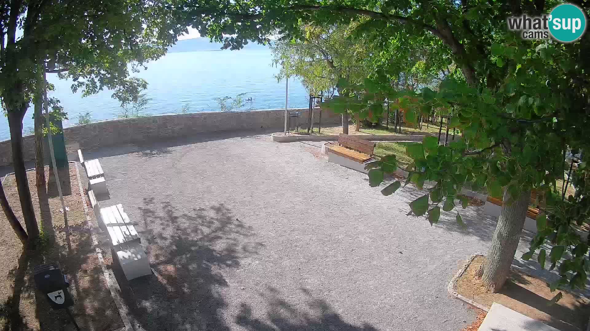 Senj Live Cam – Writers’ Park and the Velebit Channel