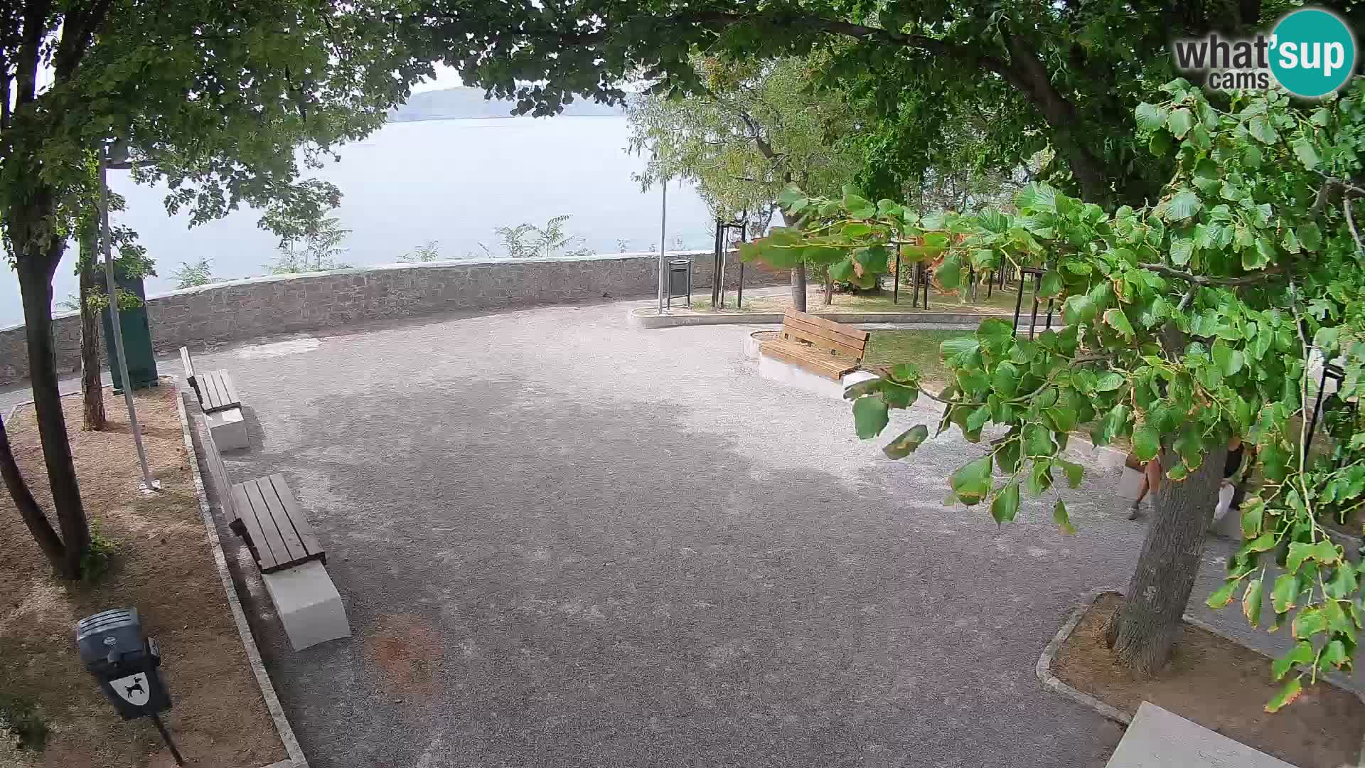 Senj Live Cam – Writers’ Park and the Velebit Channel
