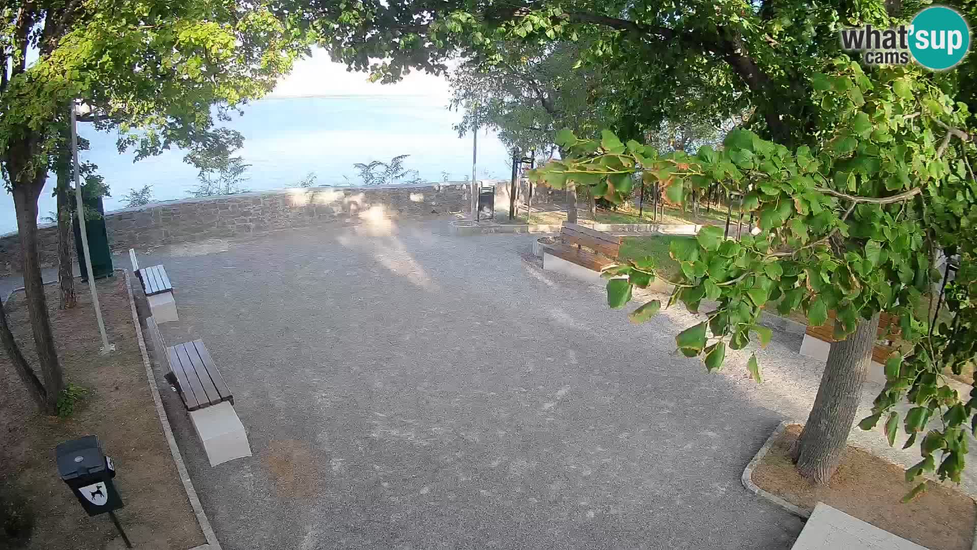 Senj Live Cam – Writers’ Park and the Velebit Channel