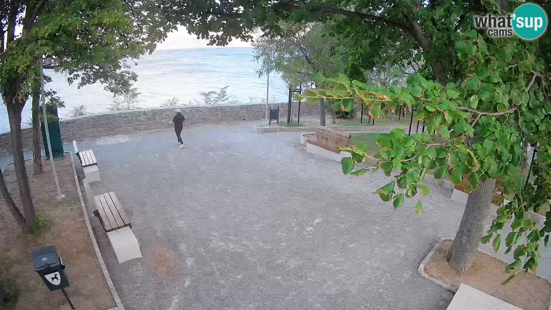 Senj Live Cam – Writers’ Park and the Velebit Channel