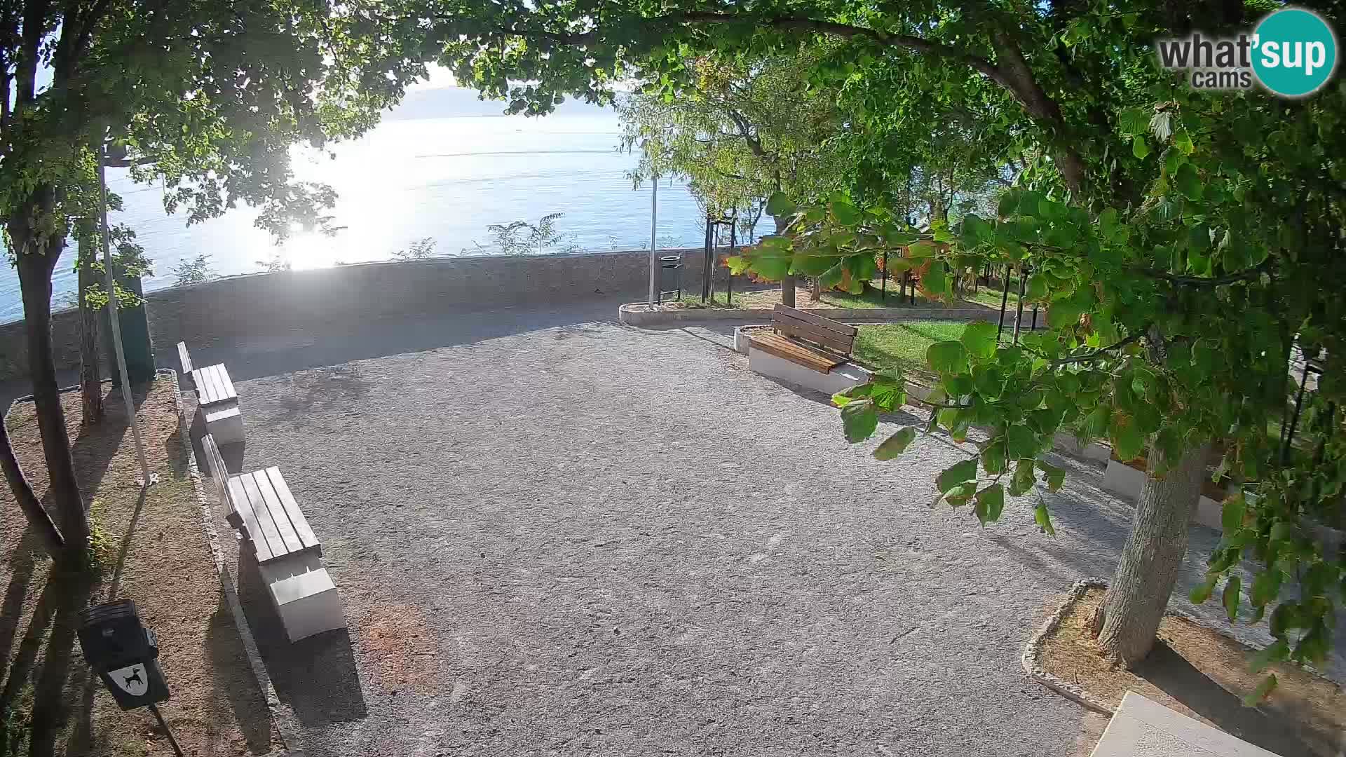 Senj Live Cam – Writers’ Park and the Velebit Channel