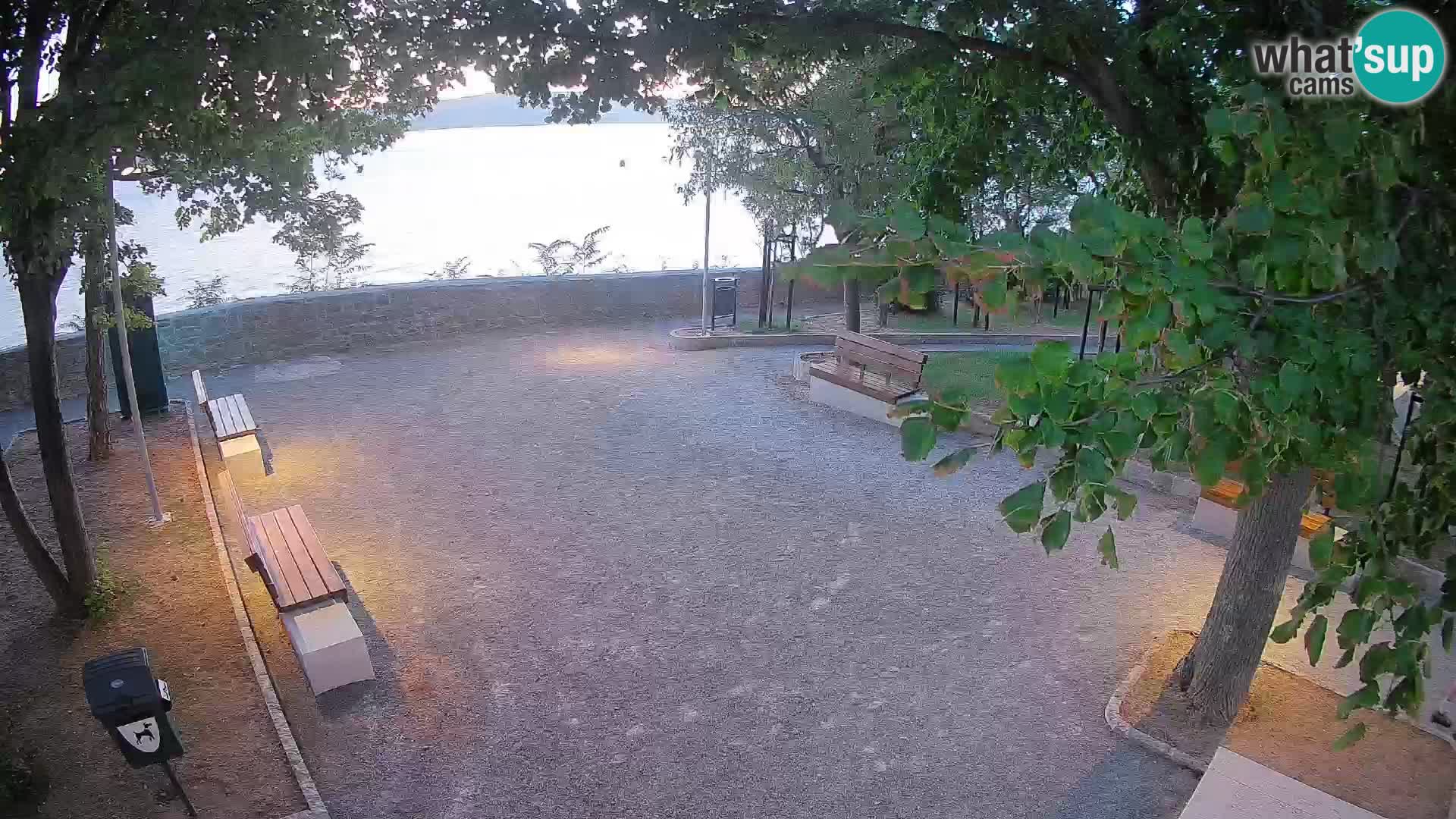 Senj Live Cam – Writers’ Park and the Velebit Channel