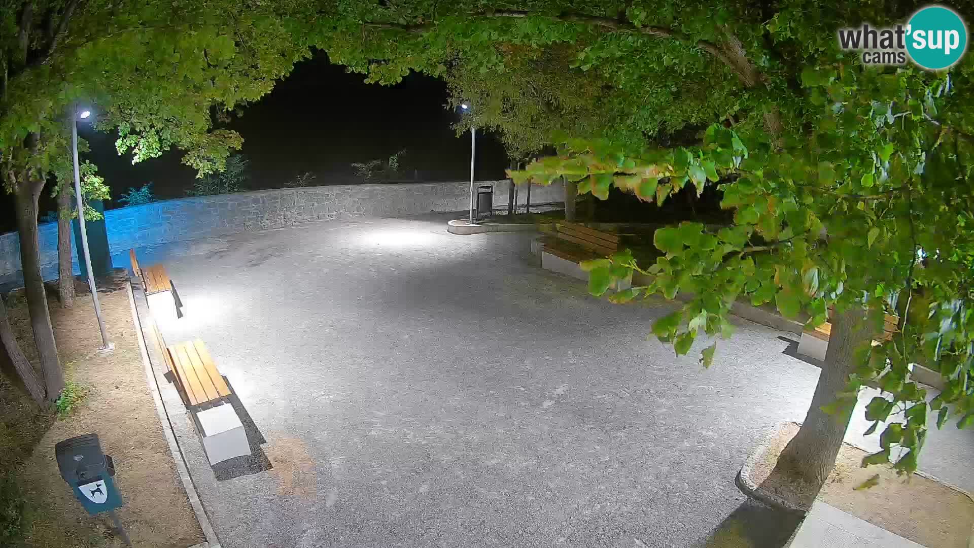 Senj Live Webcam – Schriftstellerpark und Velebit-Kanal