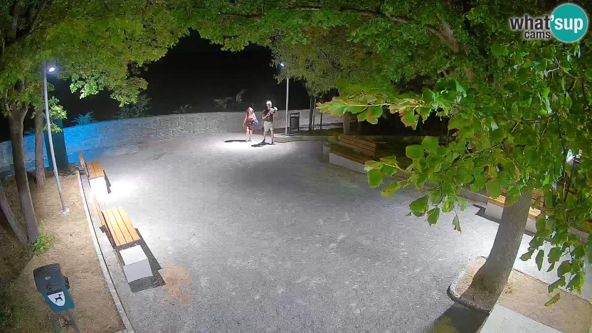 Senj Live Webcam – Schriftstellerpark und Velebit-Kanal