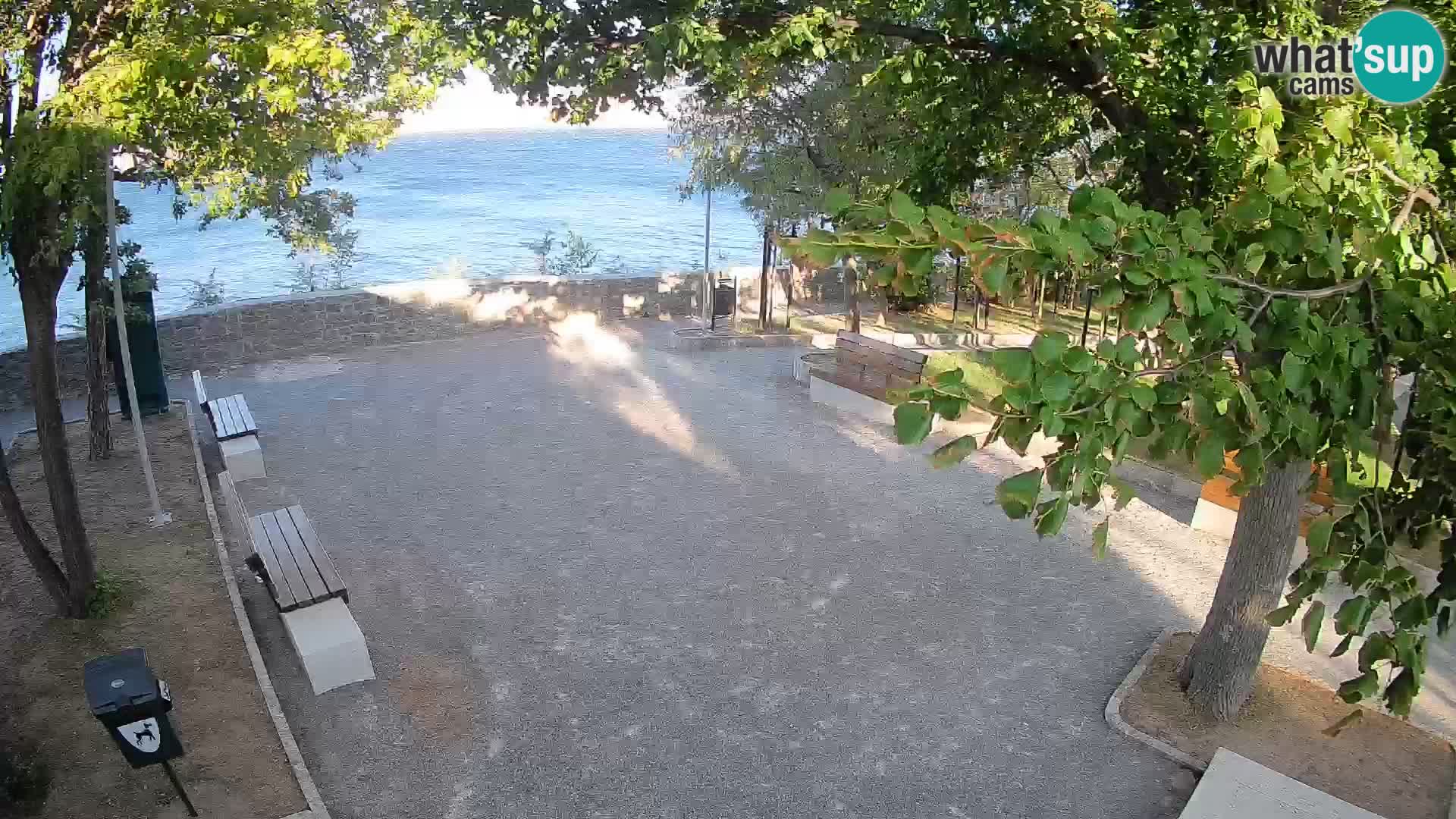 Senj Live Cam – Writers’ Park and the Velebit Channel