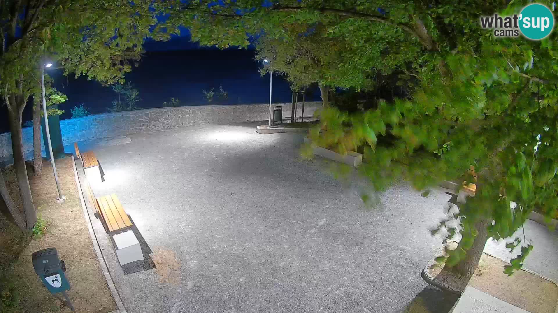 Senj Live Webcam – Schriftstellerpark und Velebit-Kanal