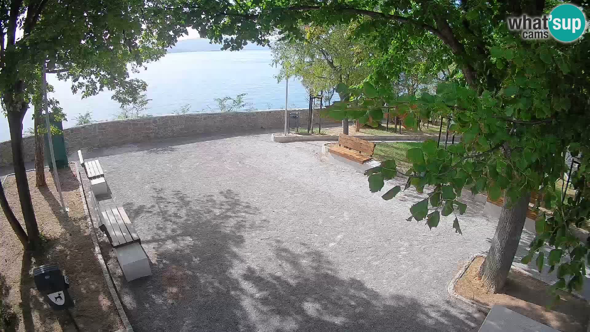 Senj Live Cam – Writers’ Park and the Velebit Channel