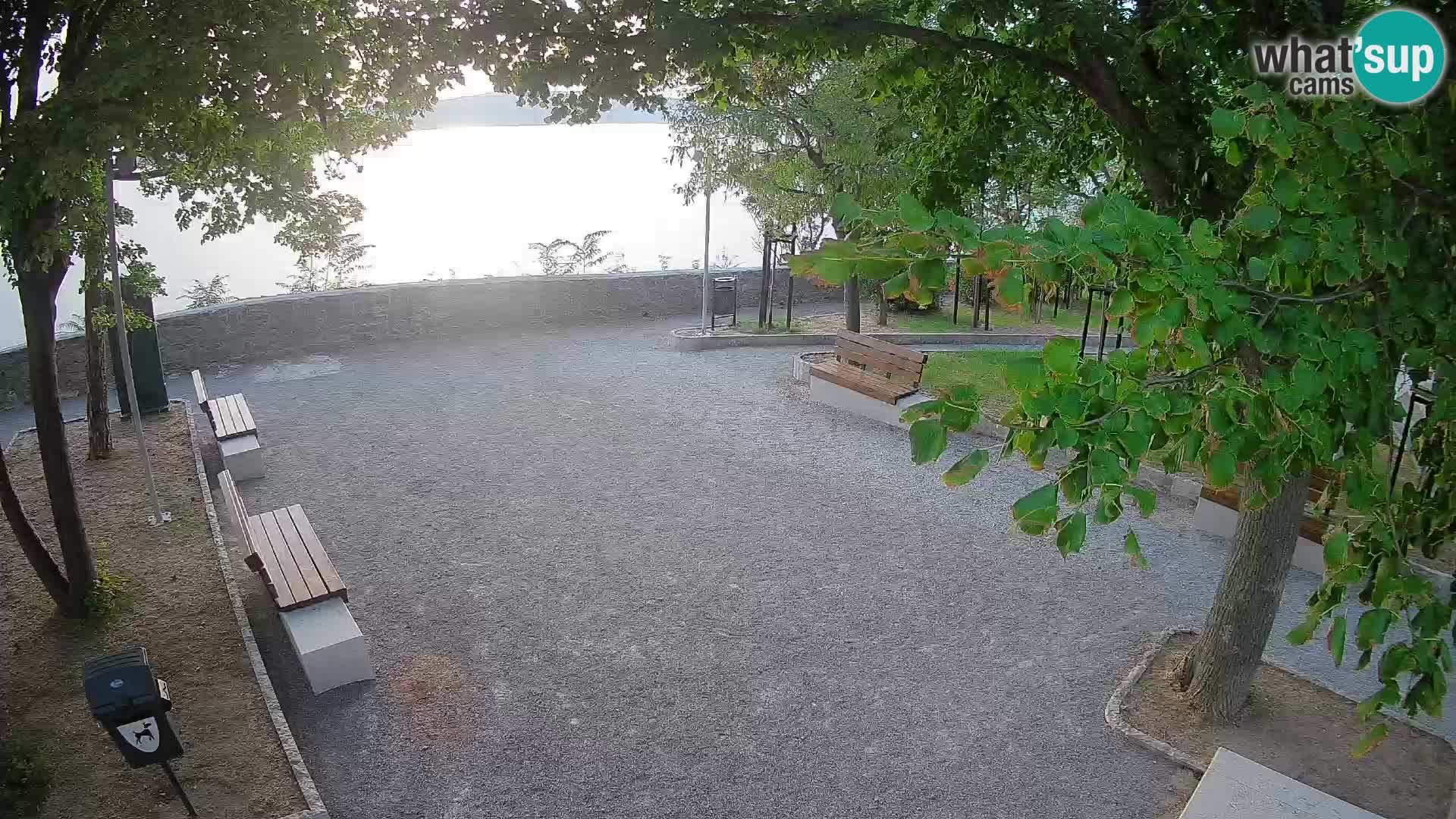 Senj Live Webcam – Schriftstellerpark und Velebit-Kanal